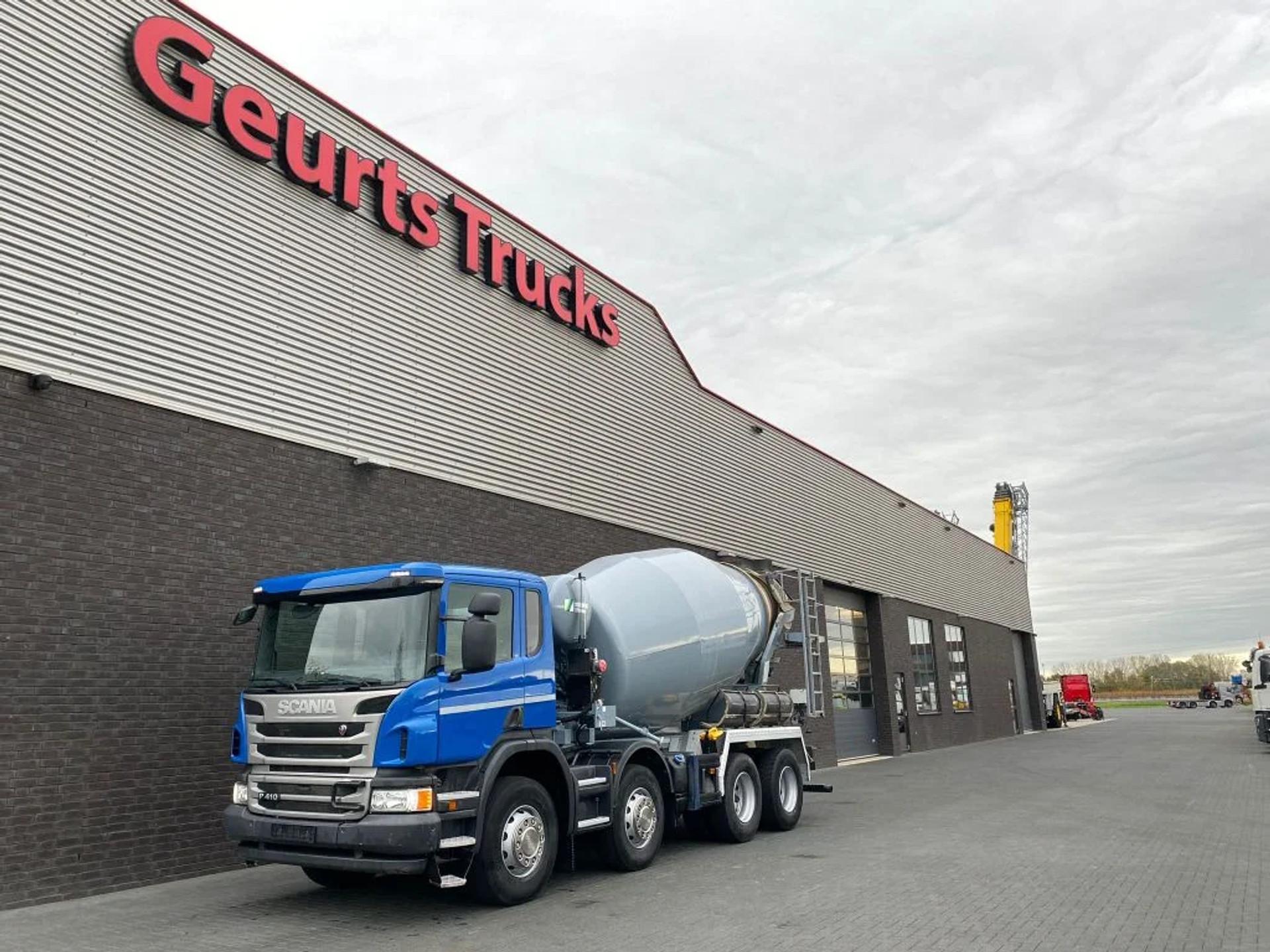 Foto 2 van Scania P410 8X4 9 M3 CONCRETE MIXER/MISCHER/MIXER
