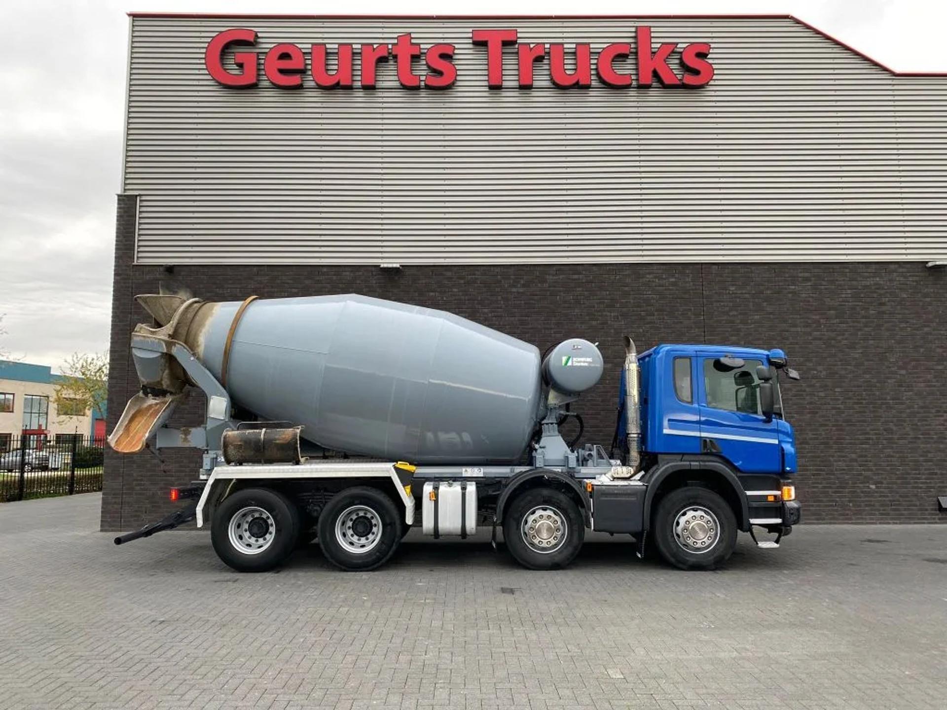 Foto 4 van Scania P410 8X4 9 M3 CONCRETE MIXER/MISCHER/MIXER