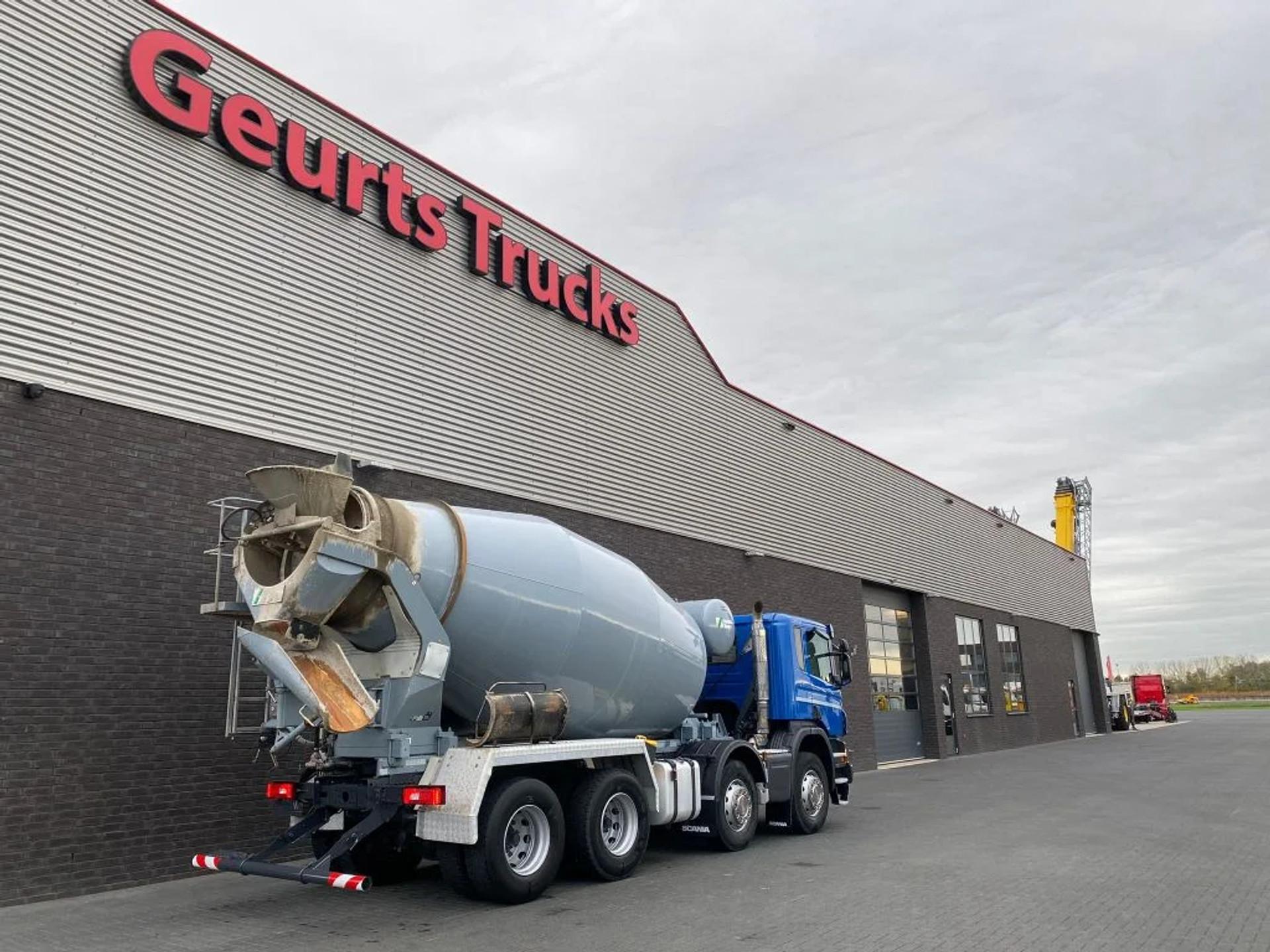 Foto 5 van Scania P410 8X4 9 M3 CONCRETE MIXER/MISCHER/MIXER