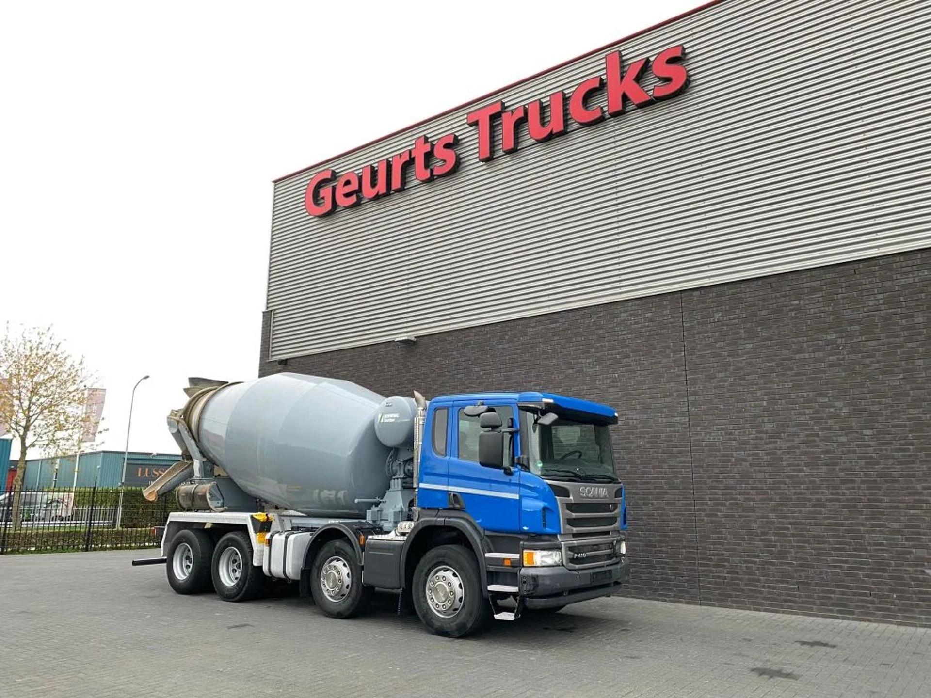 Foto 6 van Scania P410 8X4 9 M3 CONCRETE MIXER/MISCHER/MIXER