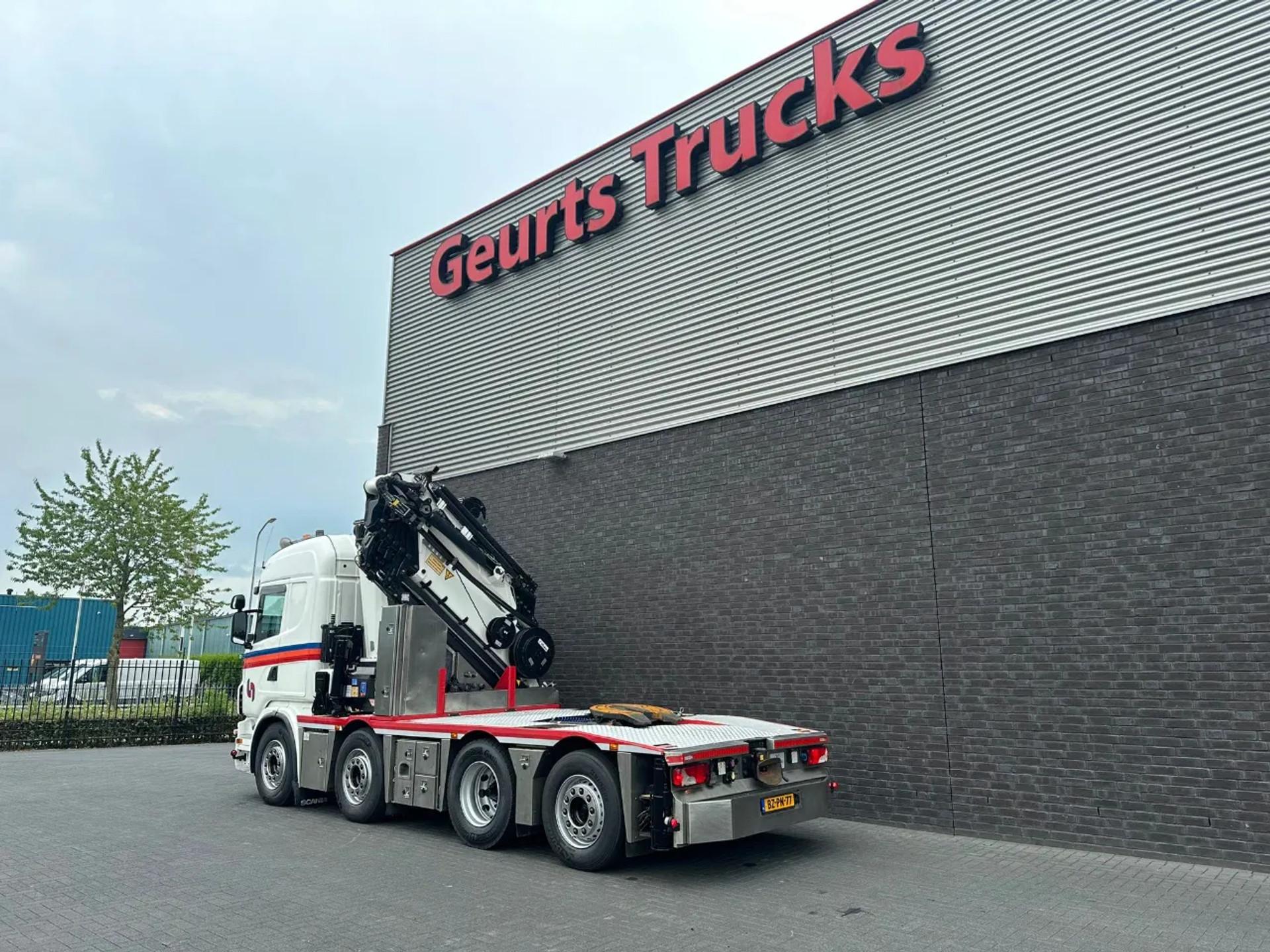 Foto 7 van Scania G440 8X2 TREKKER-BAKWAGEN COMBI + HMF 8520-K6 + JIB FJ200-K6 KRAAN/KRAN/CRANE/GRUA
