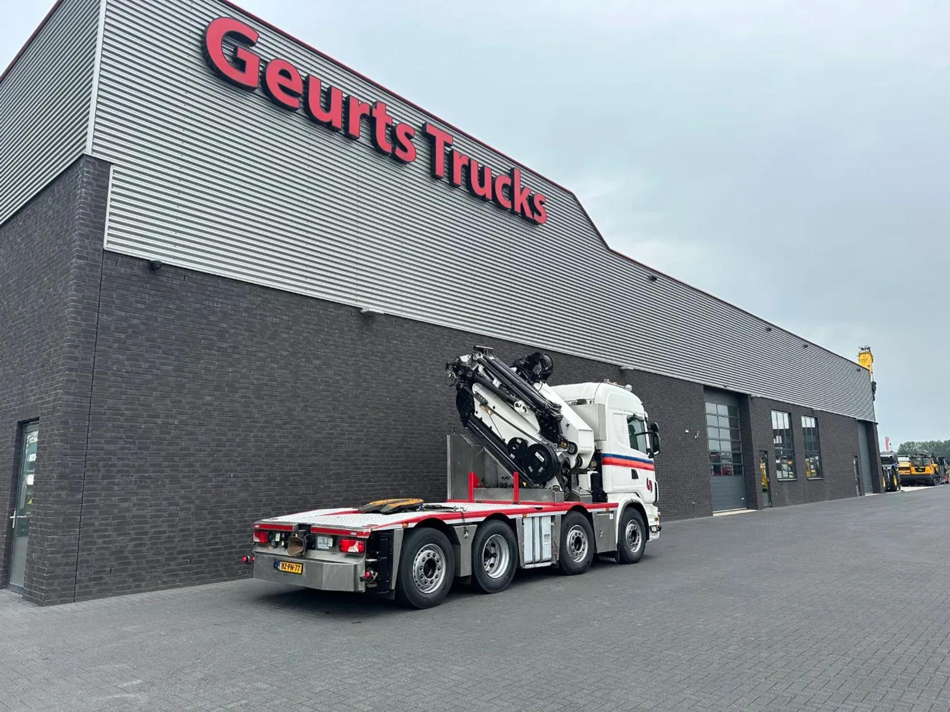Foto 8 van Scania G440 8X2 TREKKER-BAKWAGEN COMBI + HMF 8520-K6 + JIB FJ200-K6 KRAAN/KRAN/CRANE/GRUA