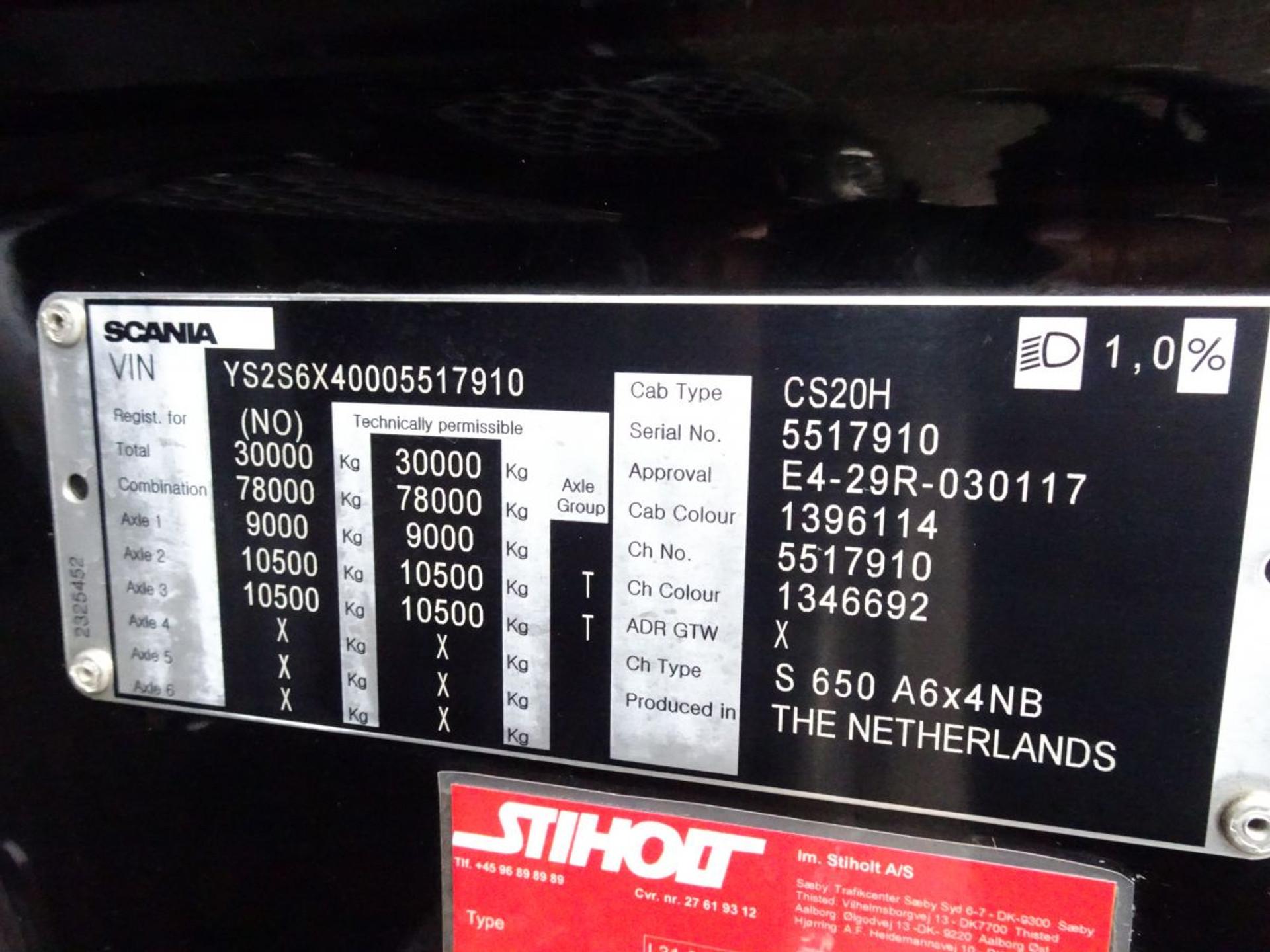 Foto 18 van Scania S650 6x4 / 78T / RETARDER / FULL AIR / HYDRAULICS
