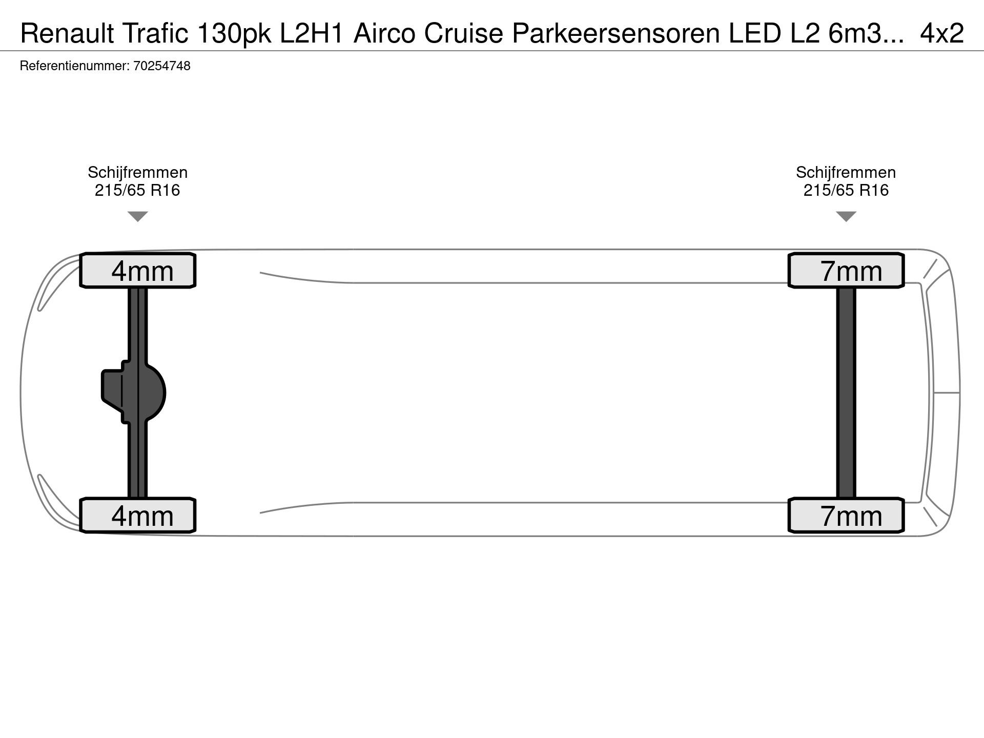 Graphical representation of the axle configuration