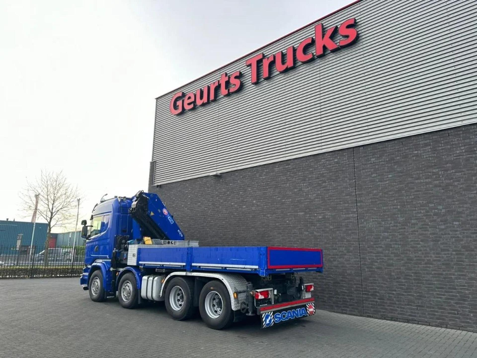 Foto 13 van Scania R580 V8 8X4 TREKKER-BAKWAGEN COMBI + HMF 4020-K5 KRAAN/KRAN/CRANE/GRUA