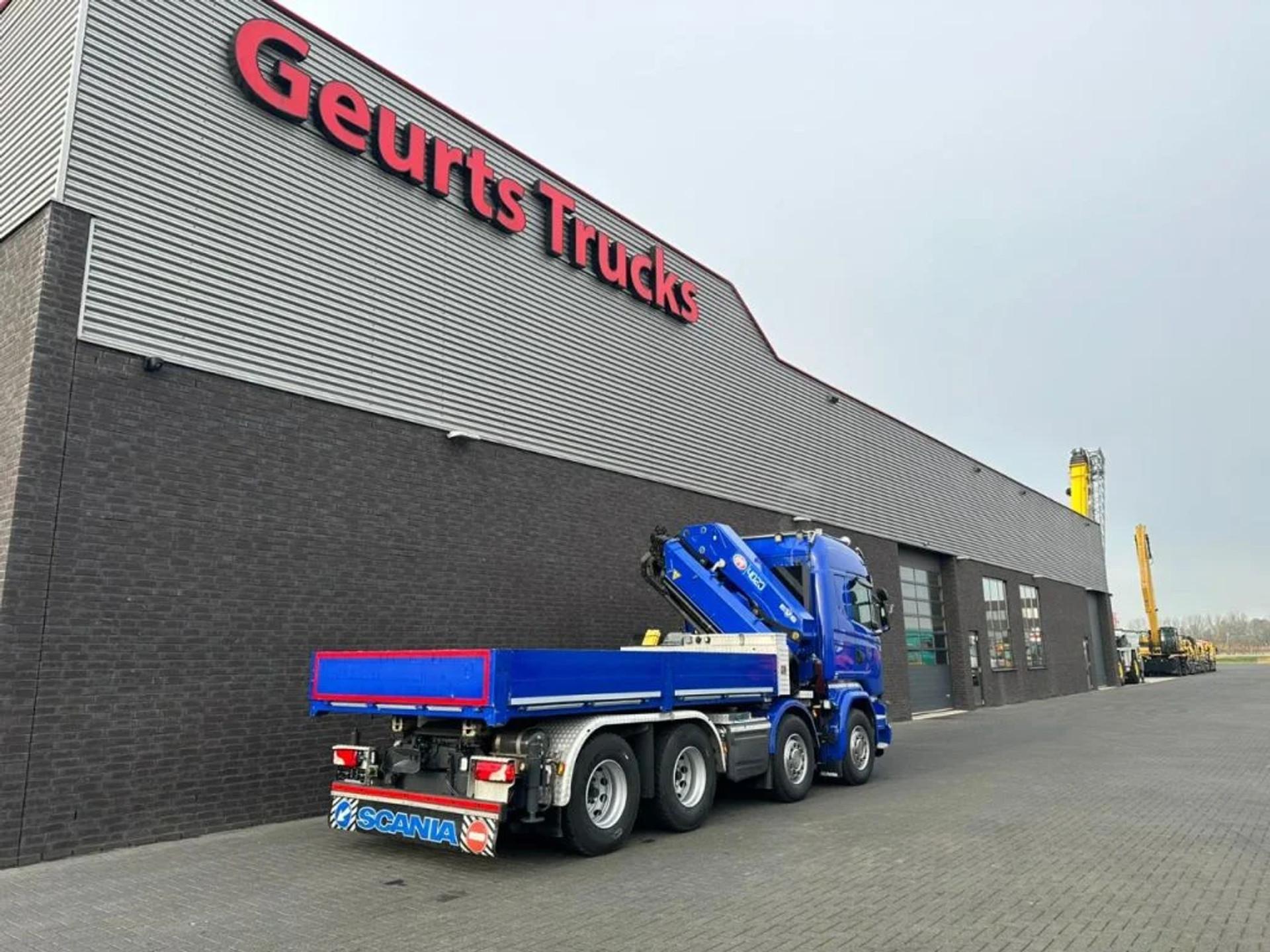Foto 16 van Scania R580 V8 8X4 TREKKER-BAKWAGEN COMBI + HMF 4020-K5 KRAAN/KRAN/CRANE/GRUA