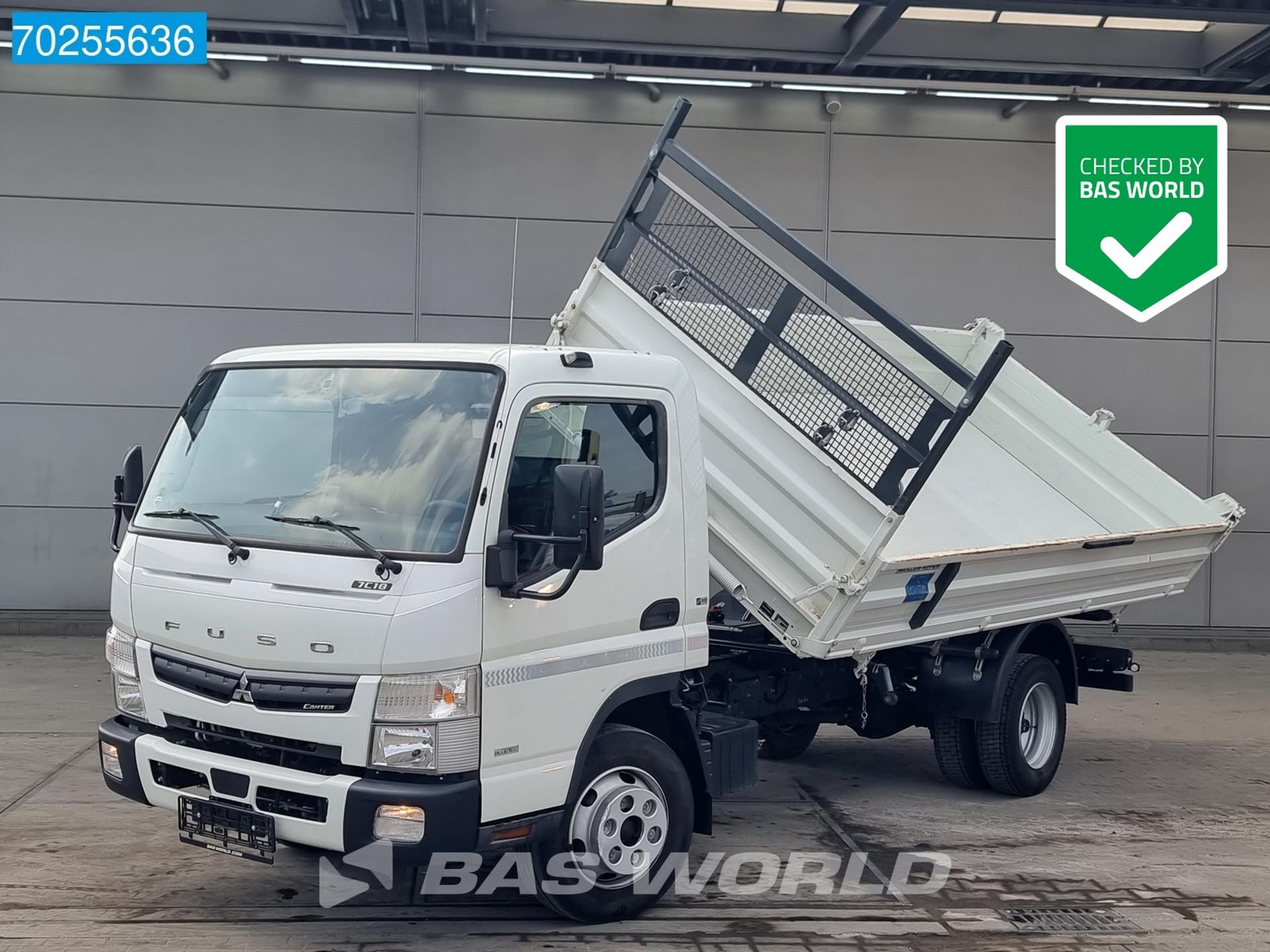 Foto 1 van FUSO 7C18 3.0L Meiller 3 zijdige Kipper 7Tonner Airco Tipper Benne Kieper 4m3 Airco Trekhaak