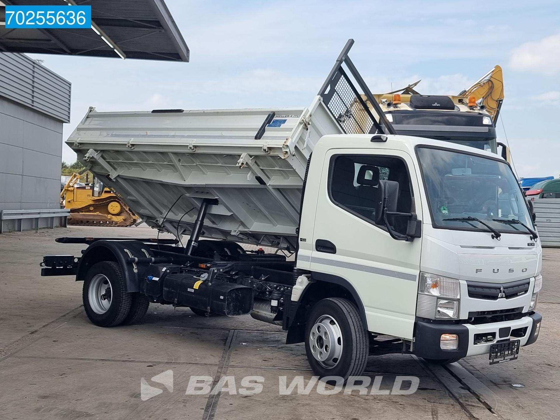 Foto 5 van FUSO 7C18 3.0L Meiller 3 zijdige Kipper 7Tonner Airco Tipper Benne Kieper 4m3 Airco Trekhaak