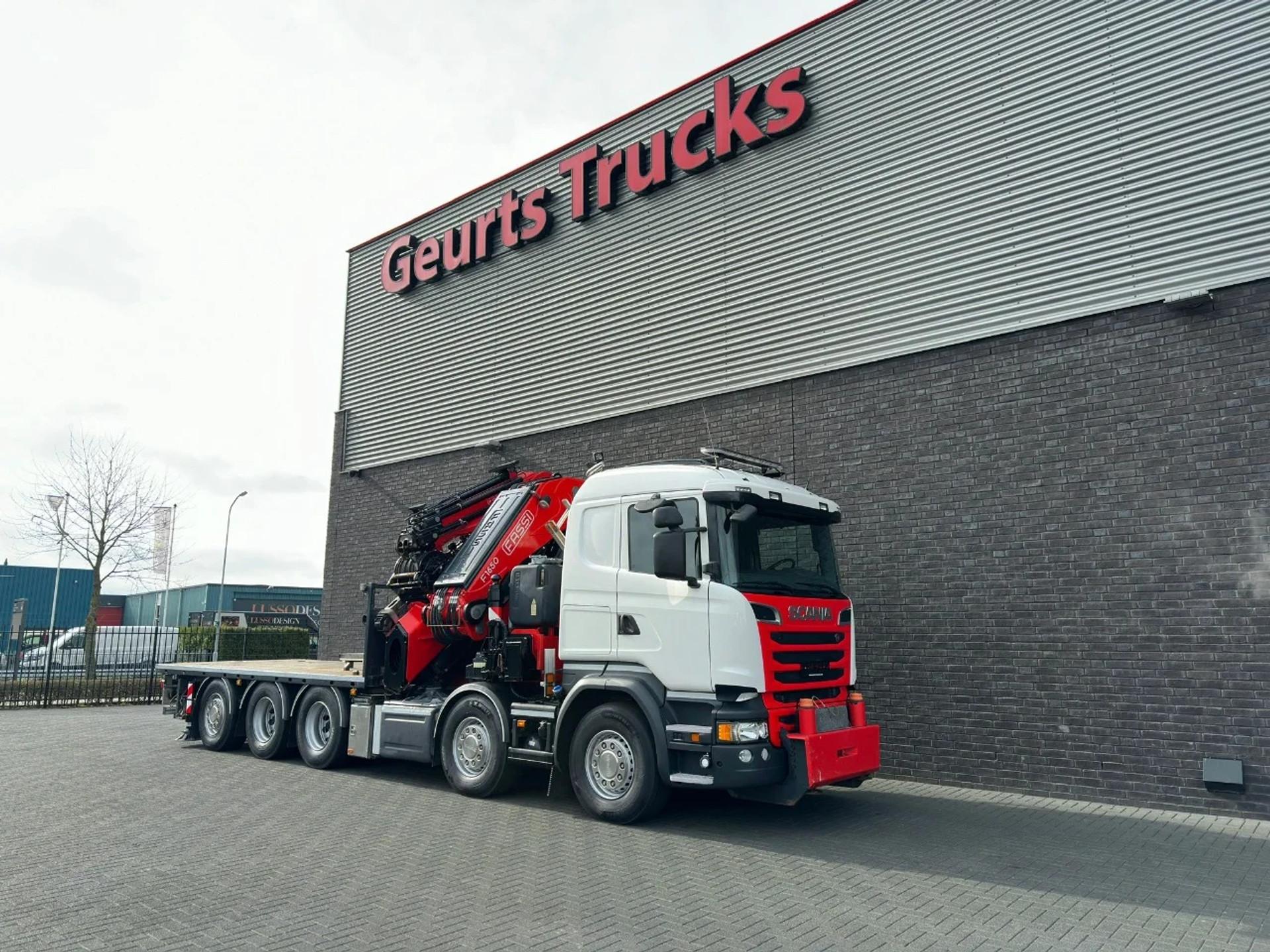 Foto 13 van Scania R520 V8 10X4 TRIDEM + F1650RA.2.28 + JIB L816 KRAAN/KRAN/CRANE/GRUA