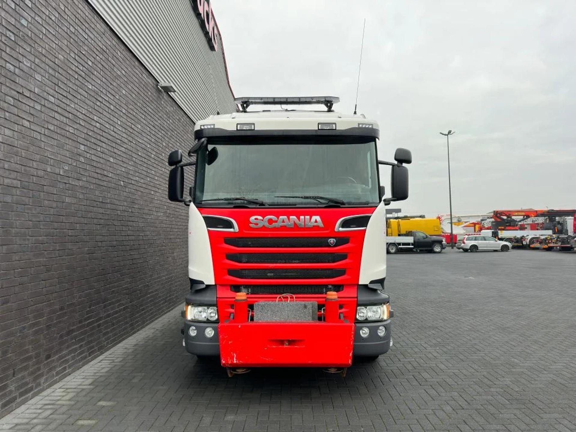 Foto 14 van Scania R520 V8 10X4 TRIDEM + F1650RA.2.28 + JIB L816 KRAAN/KRAN/CRANE/GRUA