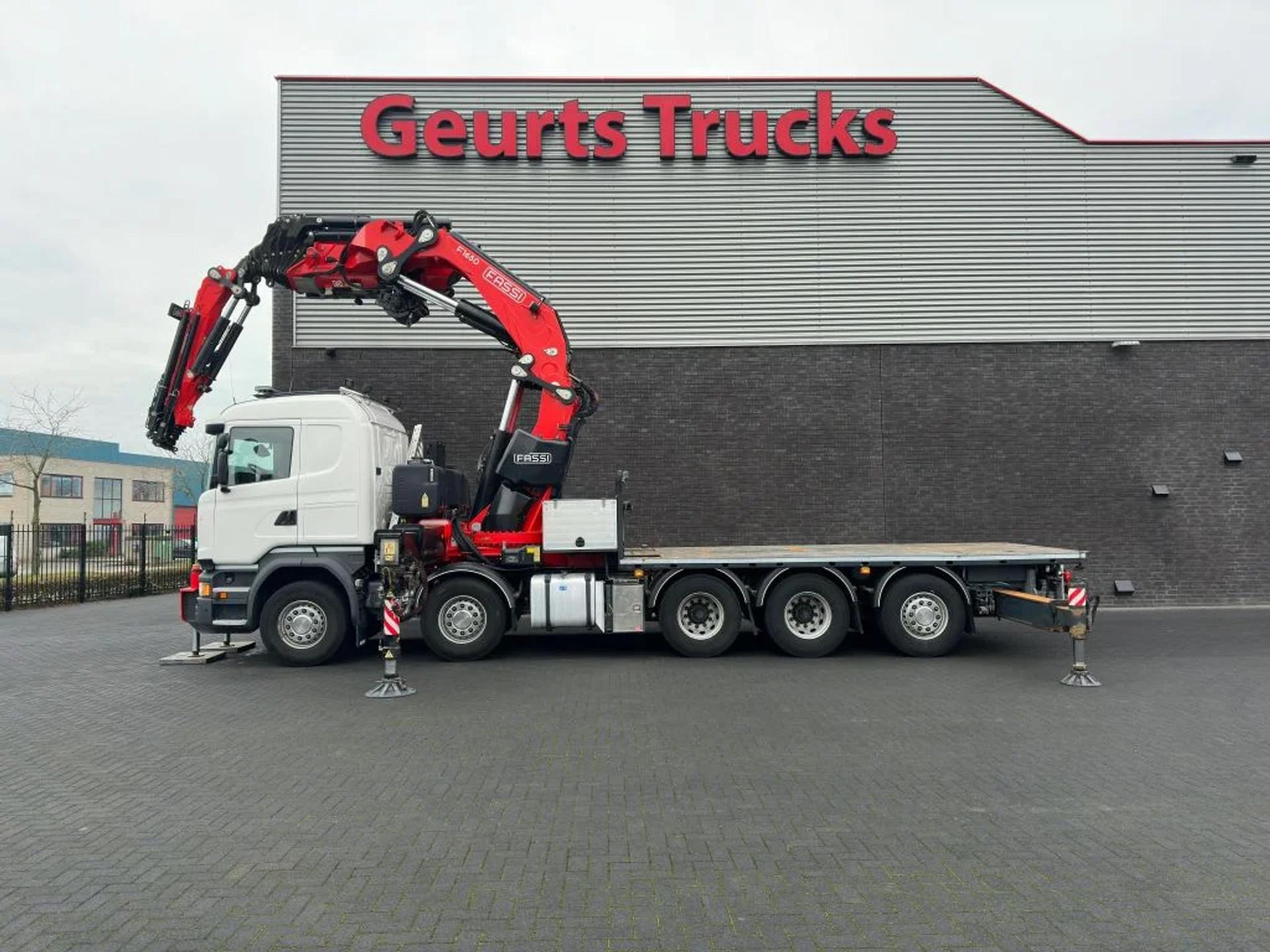 Foto 7 van Scania R520 V8 10X4 TRIDEM + F1650RA.2.28 + JIB L816 KRAAN/KRAN/CRANE/GRUA