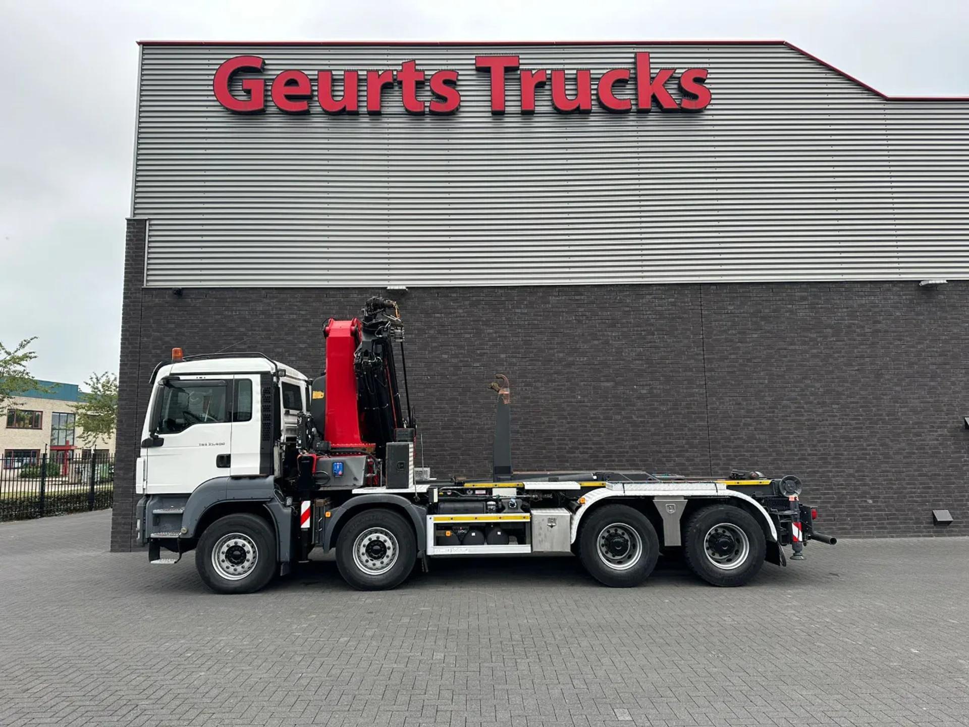 Foto 8 van MAN TGS 35.400 8X4 MET VDL S-20-5500 HAAKARMSYSTEEM + HMF 4020-K8 KRAAN/KRAN/CRANE/GRUA