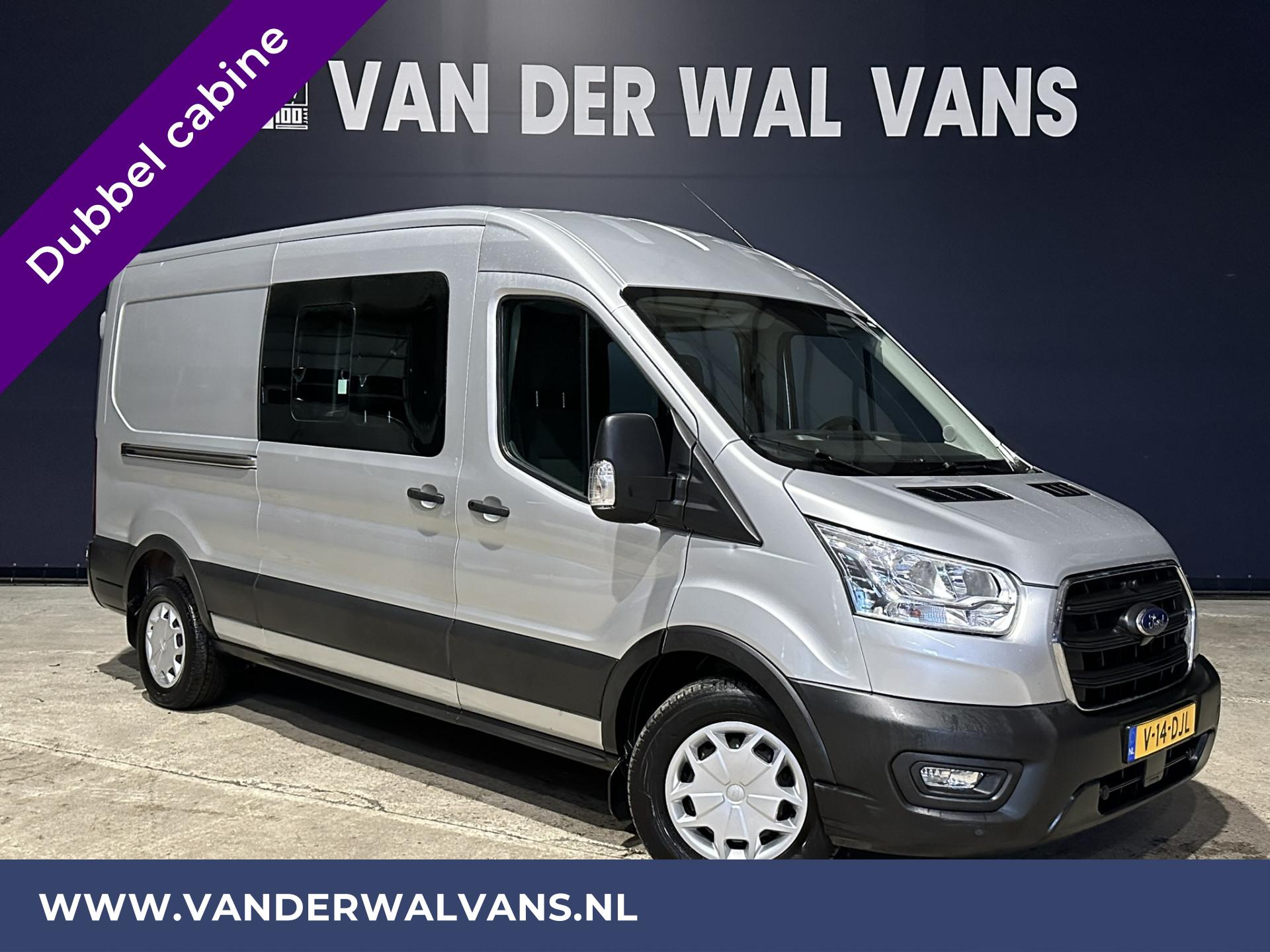 Foto 1 van Ford Transit 2.0 TDCI 131pk L3H2 Dubbele cabine Euro6 Airco | 6-zits | 2500kg Trekhaak | Cruisecontrol