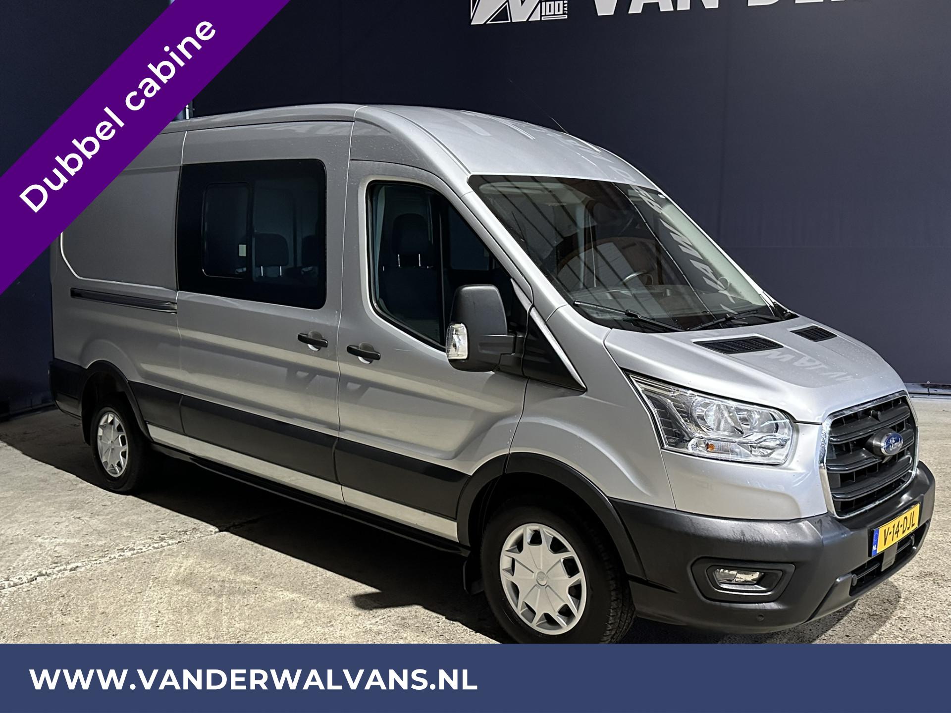 Foto 5 van Ford Transit 2.0 TDCI 131pk L3H2 Dubbele cabine Euro6 Airco | 6-zits | 2500kg Trekhaak | Cruisecontrol