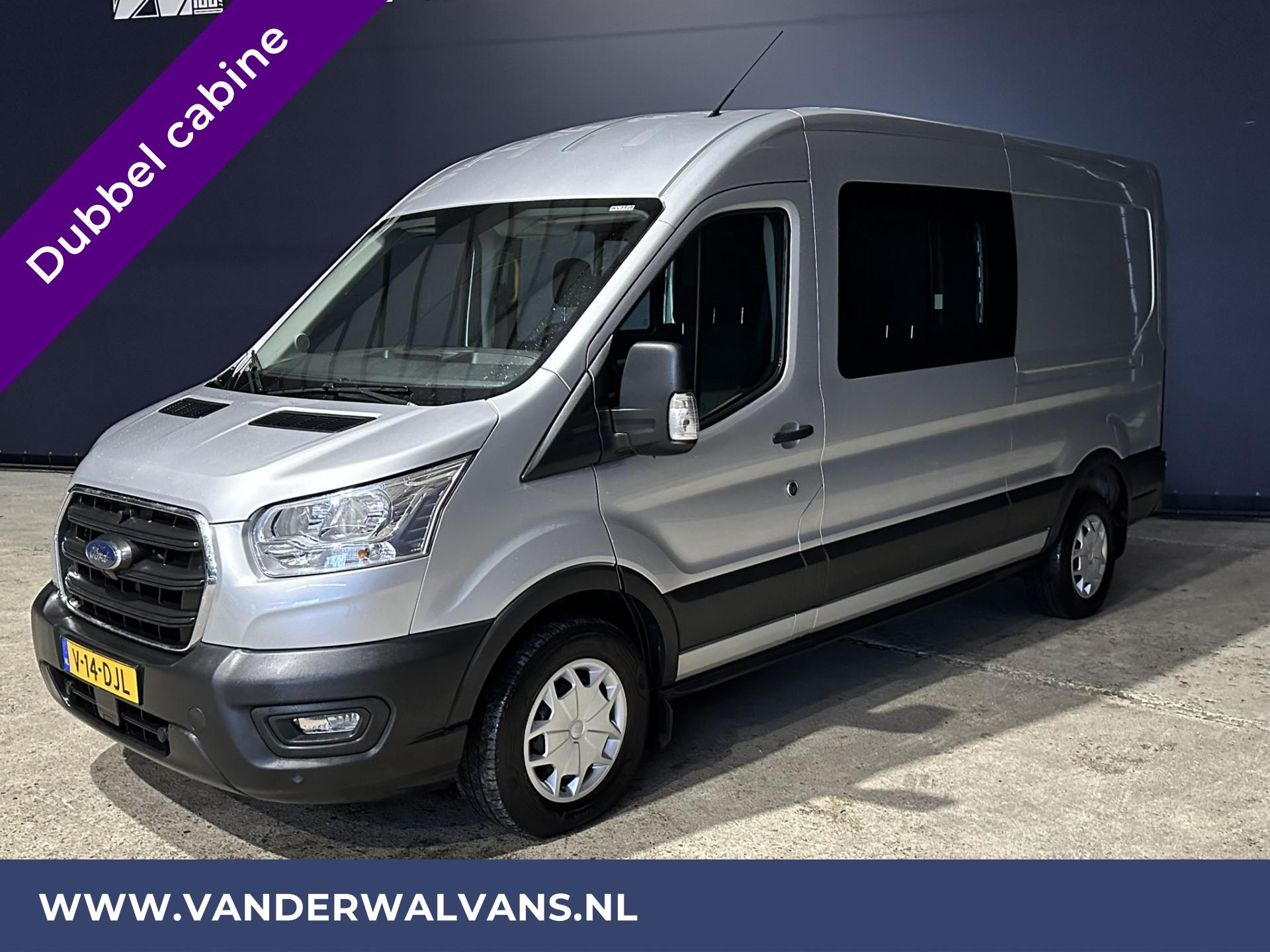 Foto 6 van Ford Transit 2.0 TDCI 131pk L3H2 Dubbele cabine Euro6 Airco | 6-zits | 2500kg Trekhaak | Cruisecontrol