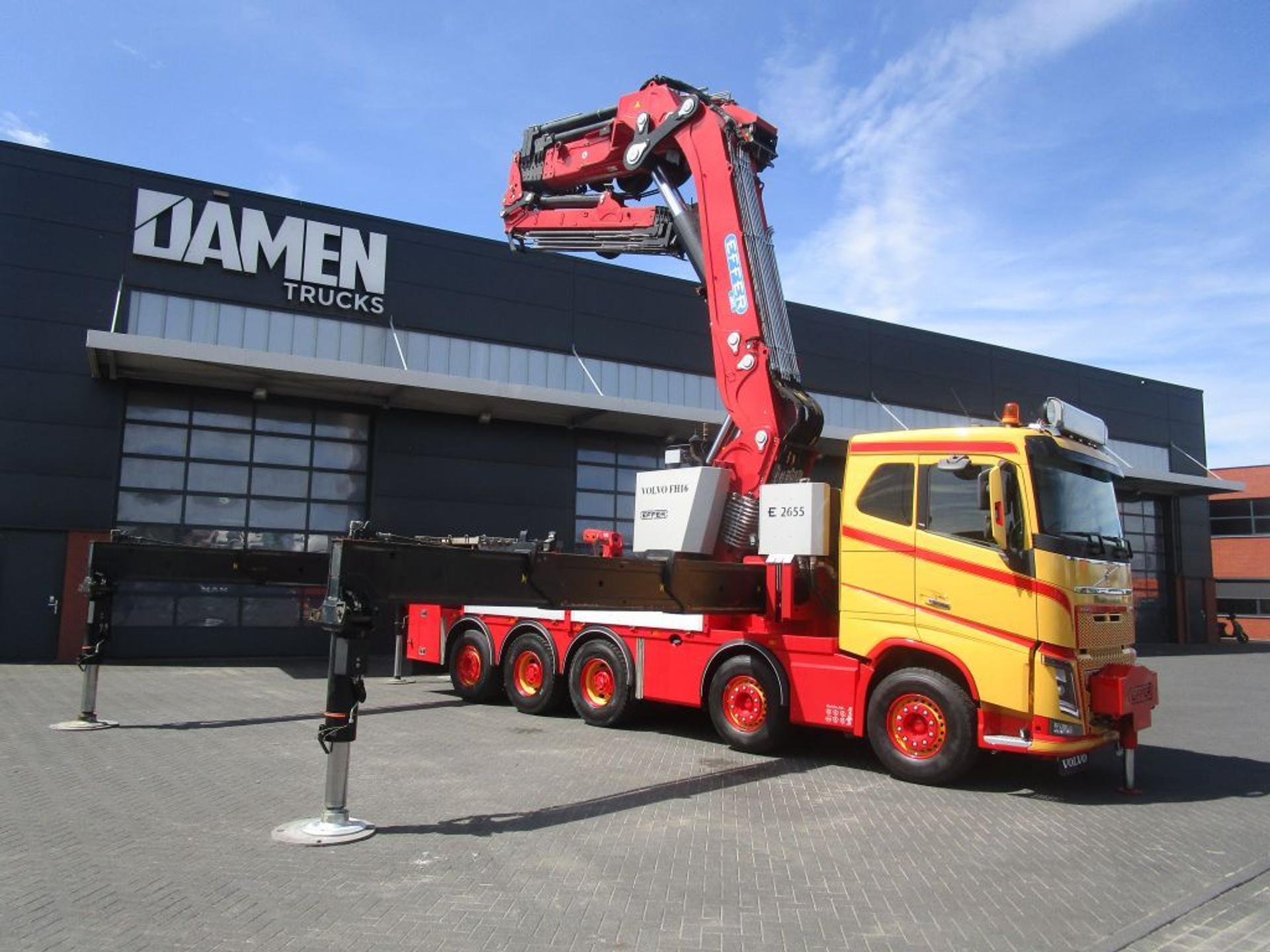 Foto 2 van Volvo FH 16.750 10x4 EFFER 2655 + JIB 6S + MINI JIB 3S