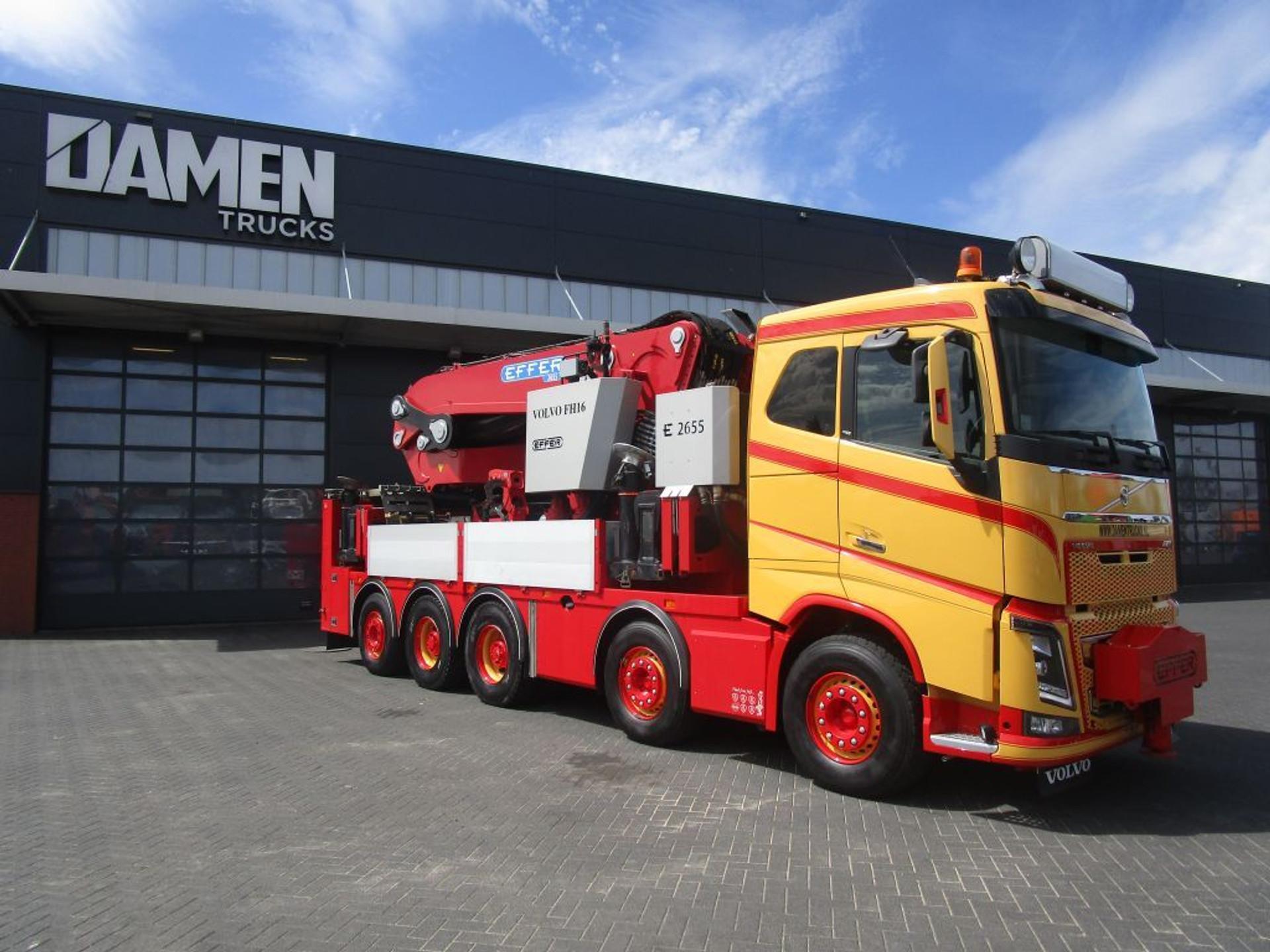 Foto 3 van Volvo FH 16.750 10x4 EFFER 2655 + JIB 6S + MINI JIB 3S