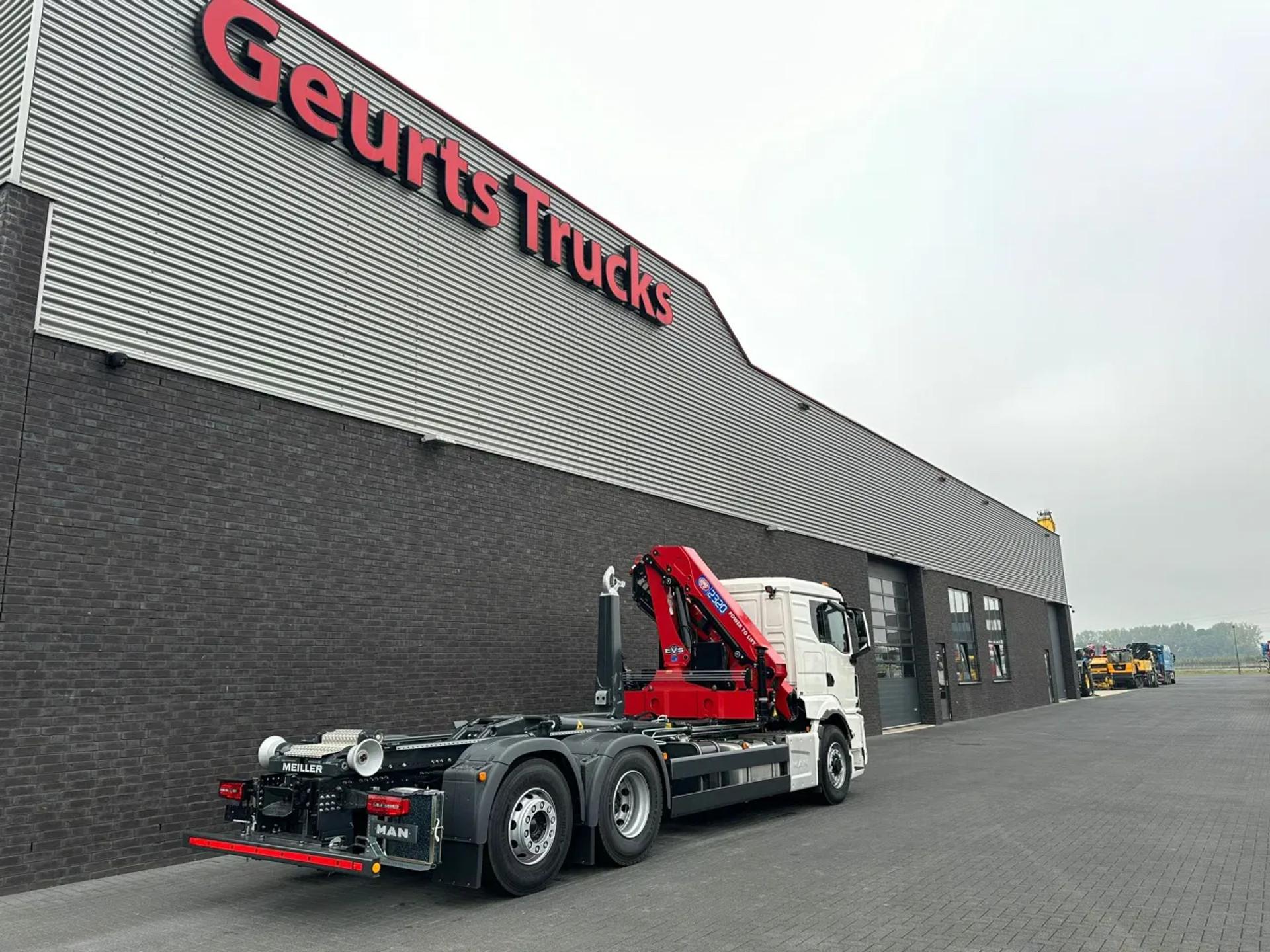 Foto 12 van MAN TGS 26.520 6X4H-4 BL NEW MODEL + MEILLER HAAKARMSYSTEEM + HMF 2320 K6-RCS KRAAN/KRAN/CRANE/GRUA