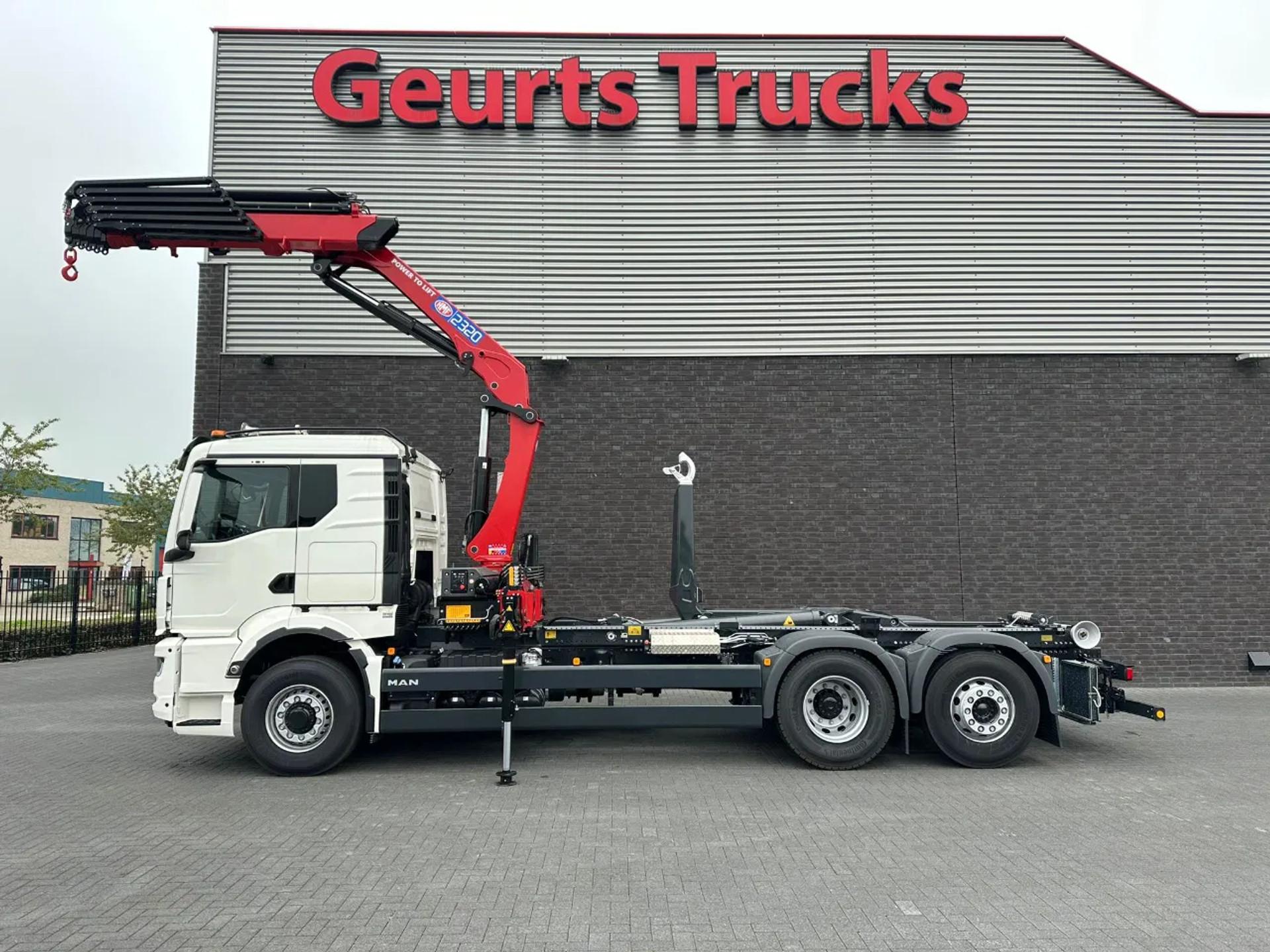 Foto 8 van MAN TGS 26.520 6X4H-4 BL NEW MODEL + MEILLER HAAKARMSYSTEEM + HMF 2320 K6-RCS KRAAN/KRAN/CRANE/GRUA