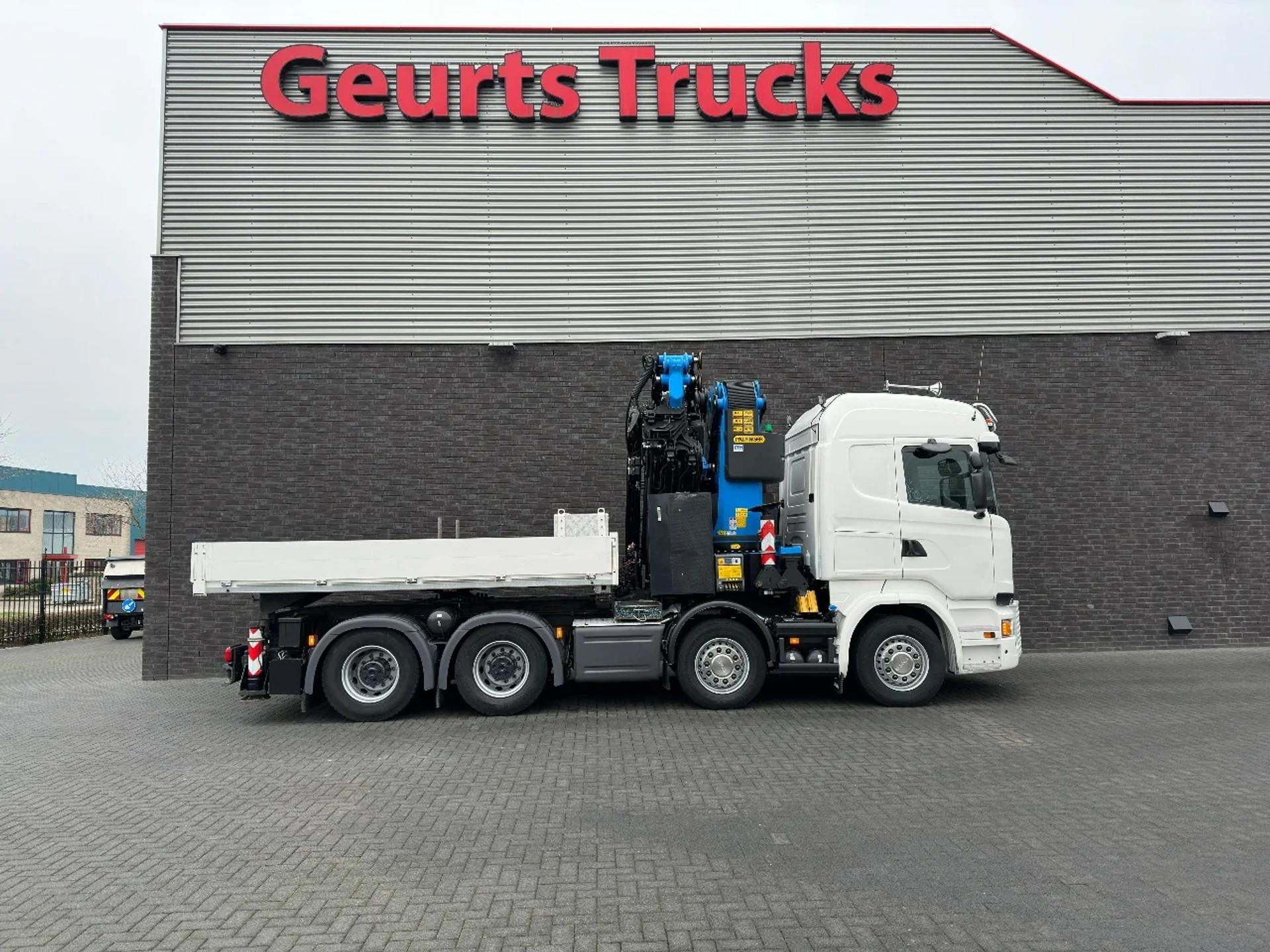 Foto 15 van Scania R520 V8 8X4 TREKKER-BAKWAGEN COMBI + PALFINGER PK 92002-SH G + JIB PJ 125 E KRAAN/KRAN/CRANE/GRUA