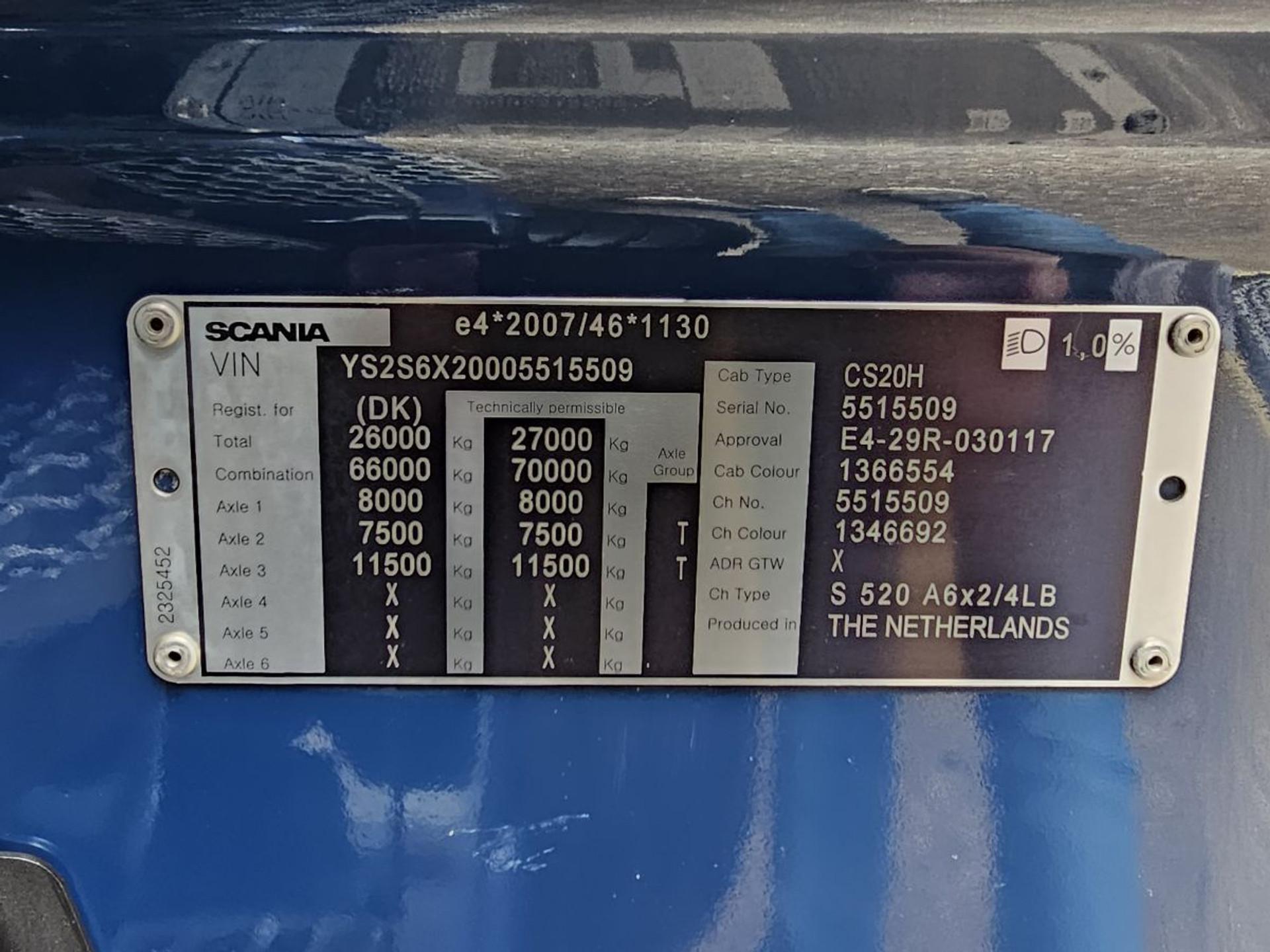 Foto 17 van Scania S520 V8 6x2/4 / PUSHER / 104 cm / RETARDER