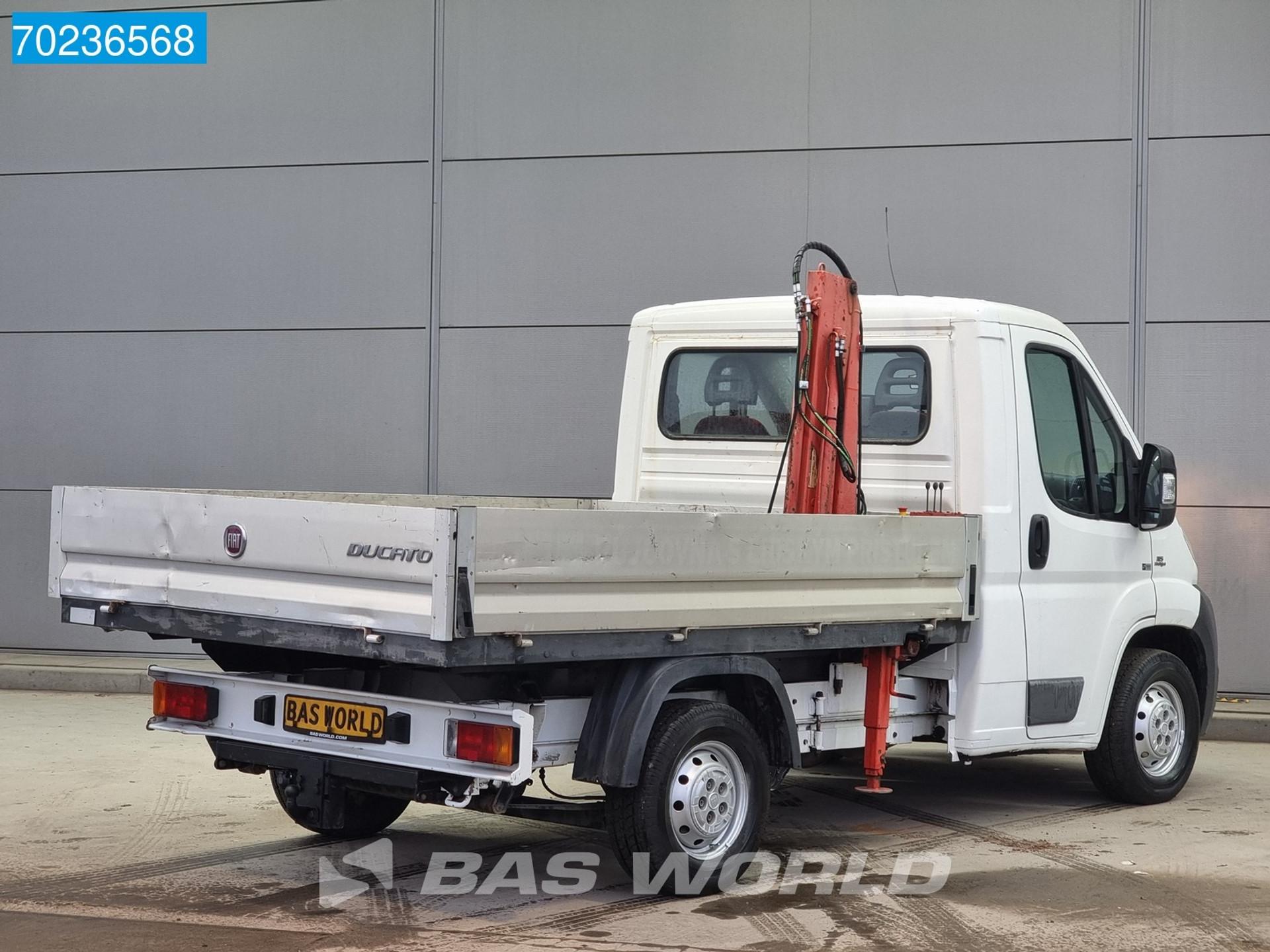 Foto 6 van Fiat Ducato 115PK Open laadbak met Kraan HMF202T2 Kranwagen Trekhaak Pickup Kraanwagen Trekhaak