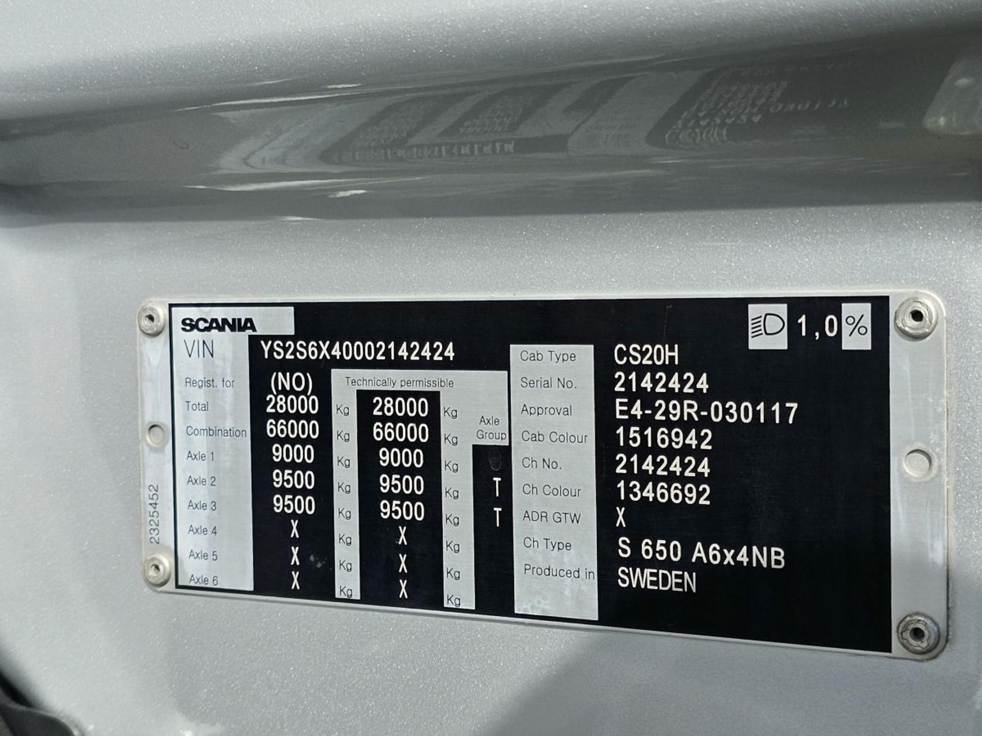 Foto 18 van Scania S650 6x4 / FULL AIR / RETARDER / 220 dkm!