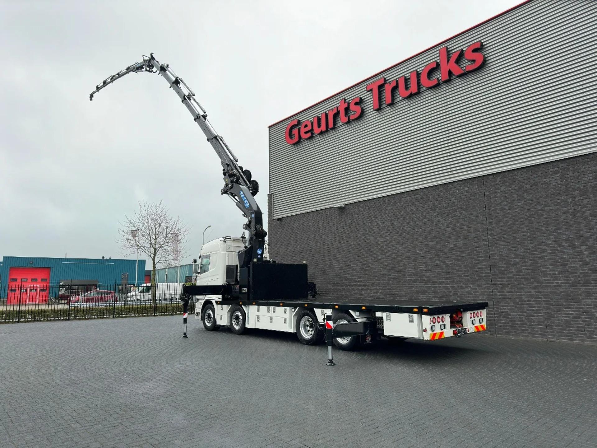 Foto 6 van Scania R580 V8 8X2 + EFFER 525/6S + JIB 6S HD KRAAN/KRAN/CRANE/GRUA