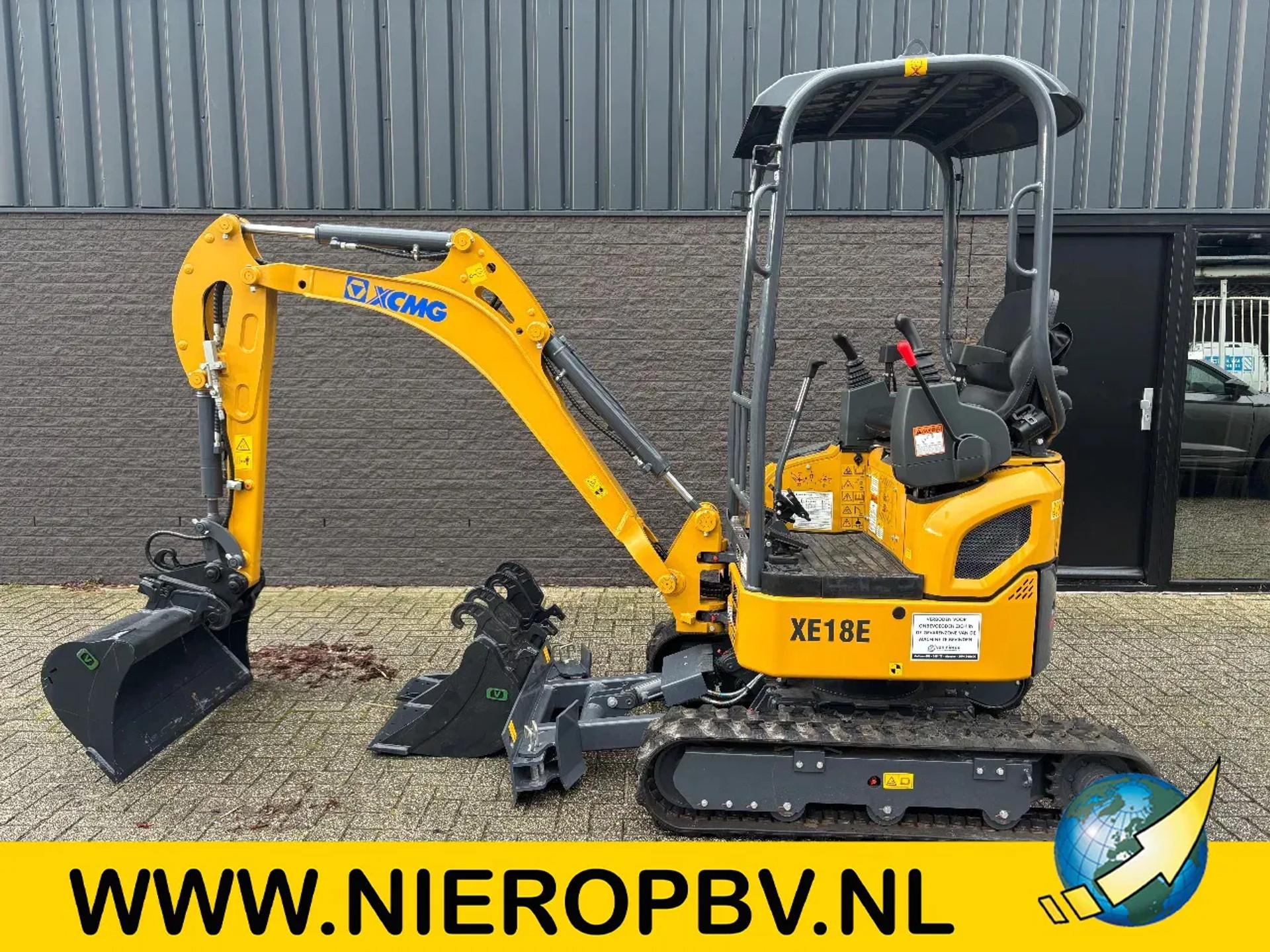 Foto 1 van XCMG XE18D Rups Graafmachine Snelwissel 3 Bakken  NIEUW