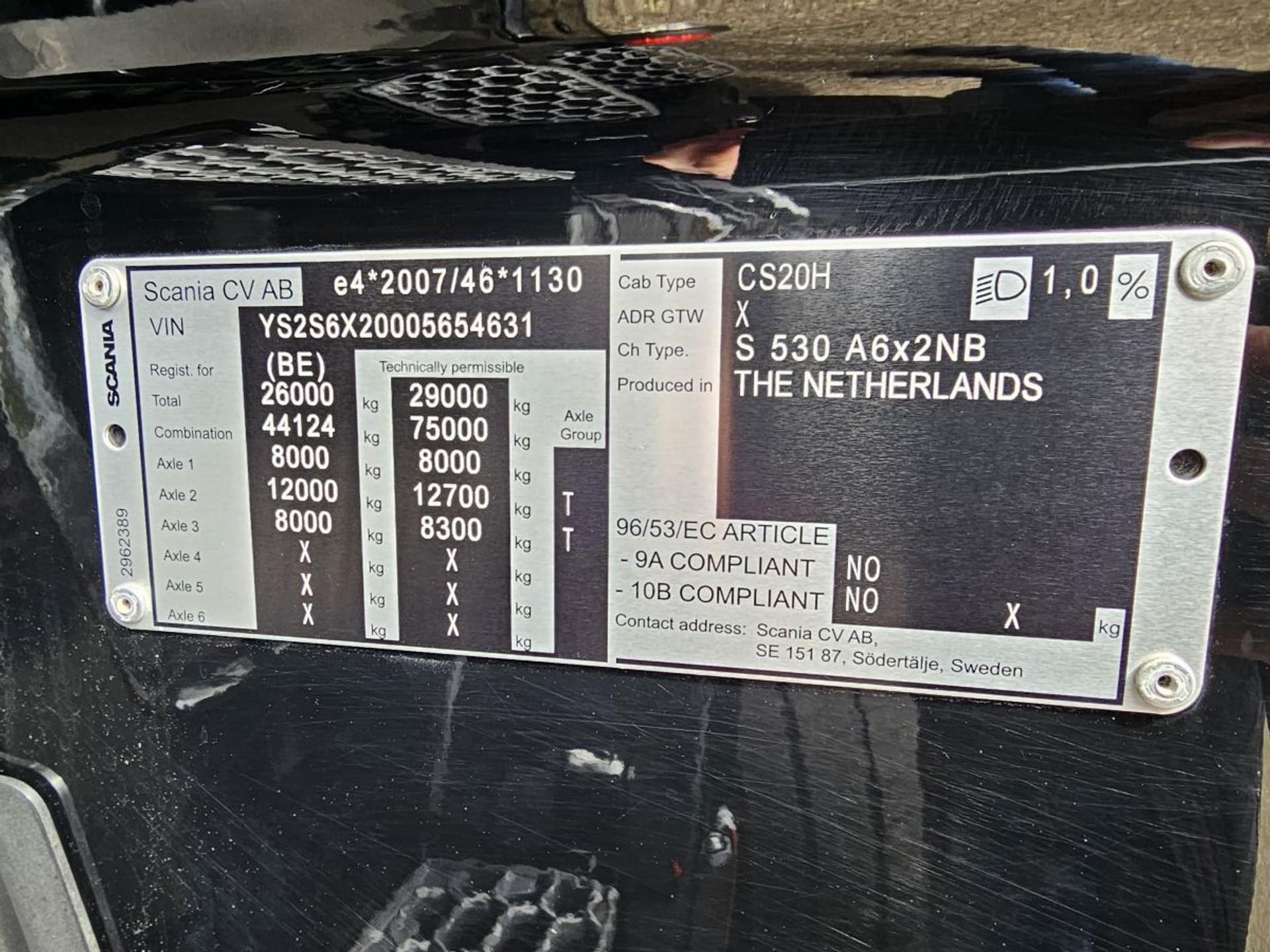 Foto 18 van Scania S530 V8 / 6x2 BOOGIE / EURO 6 / 75 T / 99.000 km!