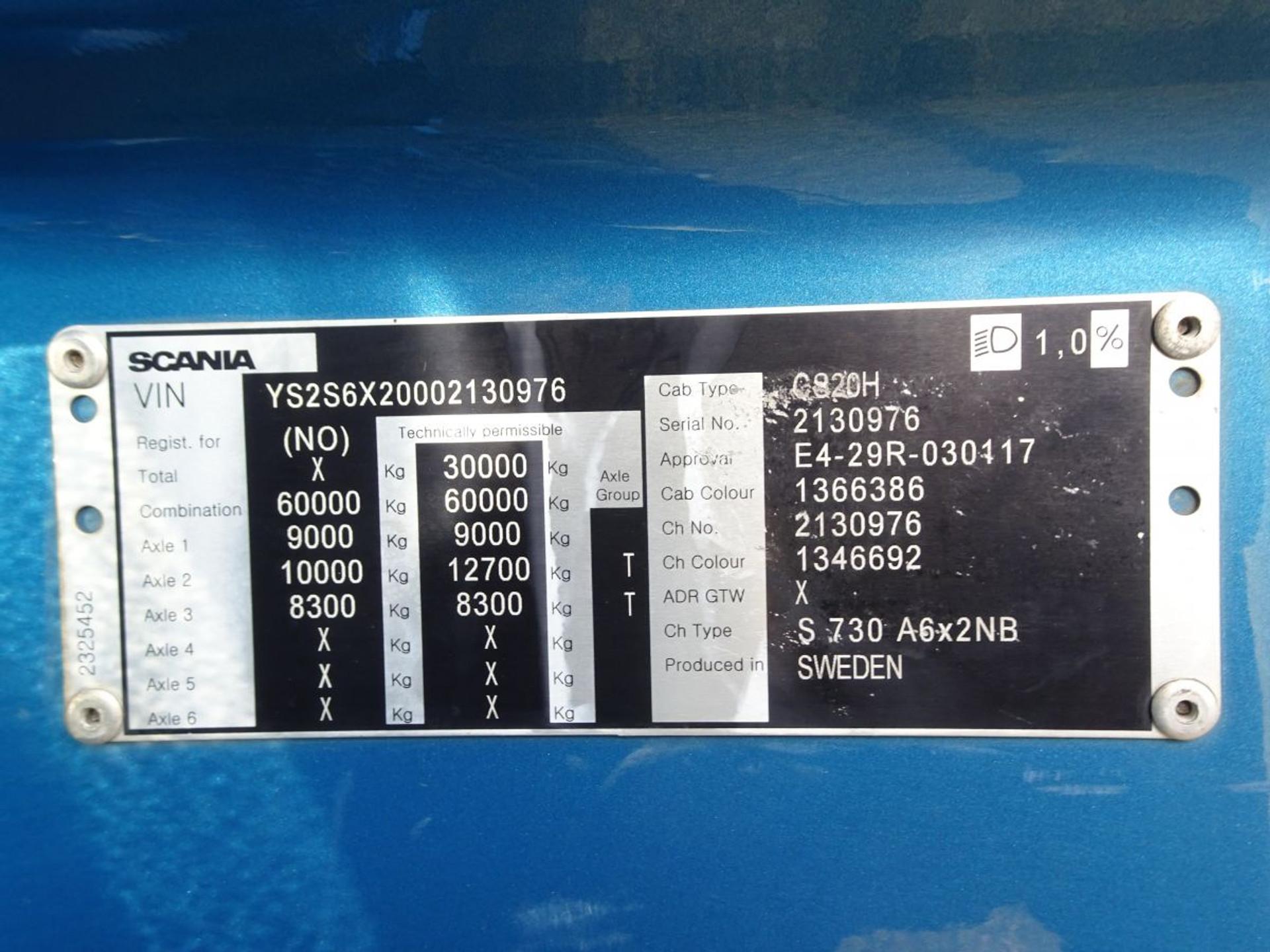 Foto 18 van Scania S730 V8 / 6x2 / BOOGIE / PARK COOLER / RETARDER / FULL AIR