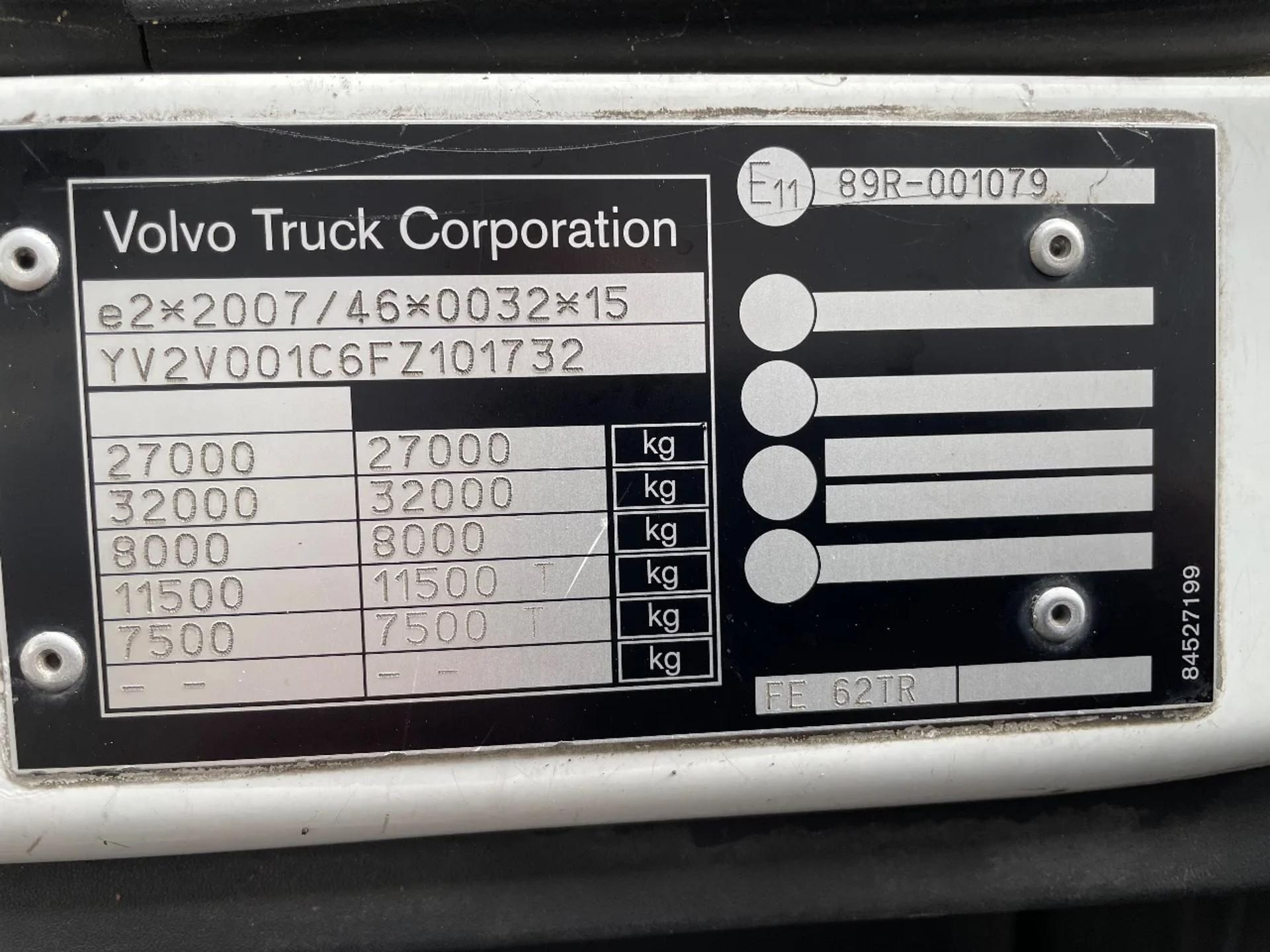 Foto 18 van Volvo FE 320 ! 6x2 2015