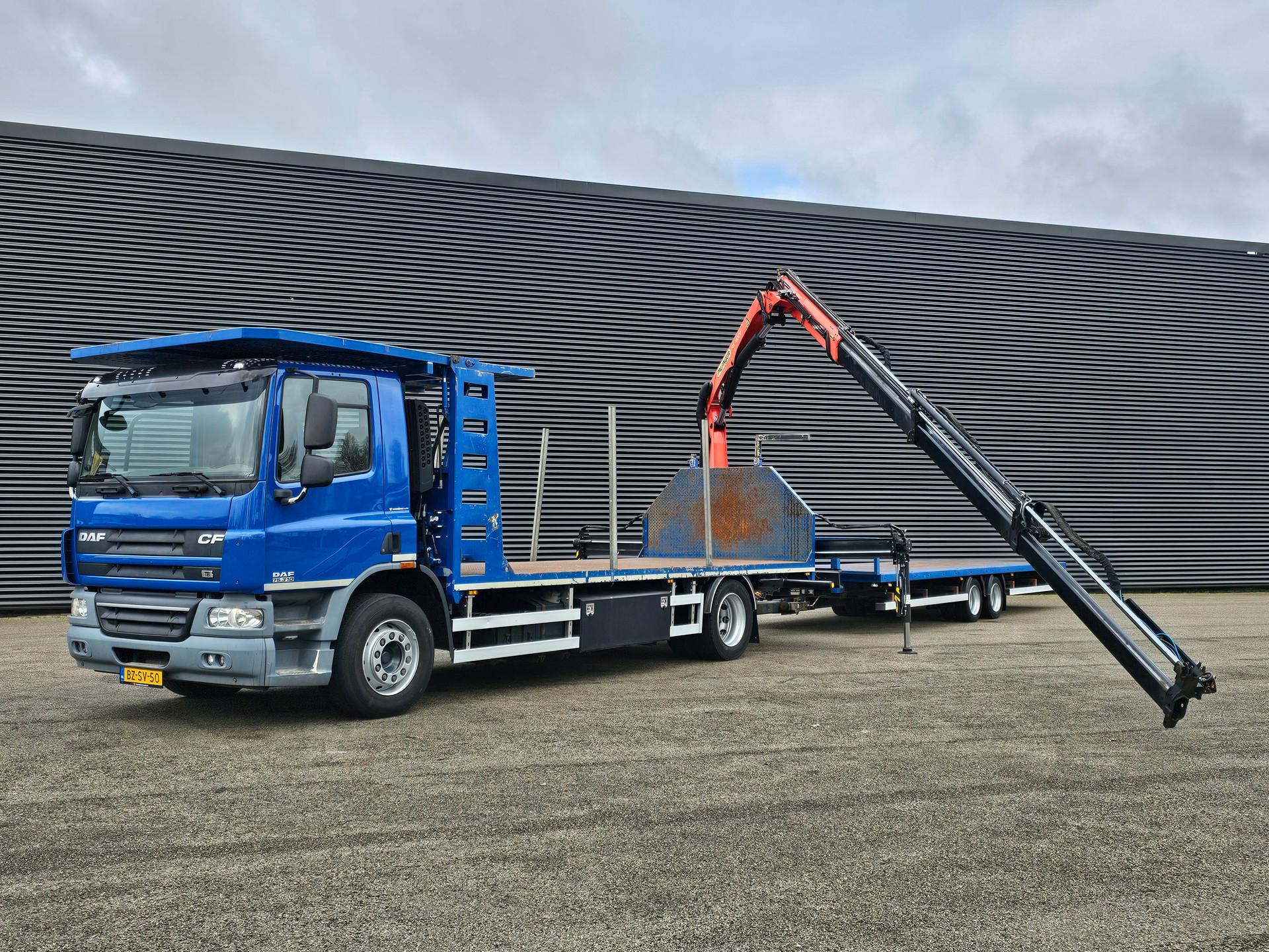 Foto 21 van DAF CF 75.310 / PALFINGER CRANE + TRAILER