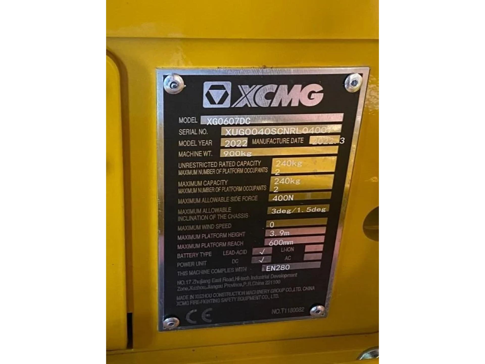 Foto 18 van XCMG XG0607DC | 5.6 M | NEW & UNUSED | 10 UNITS AVAILABLE | GS-1432