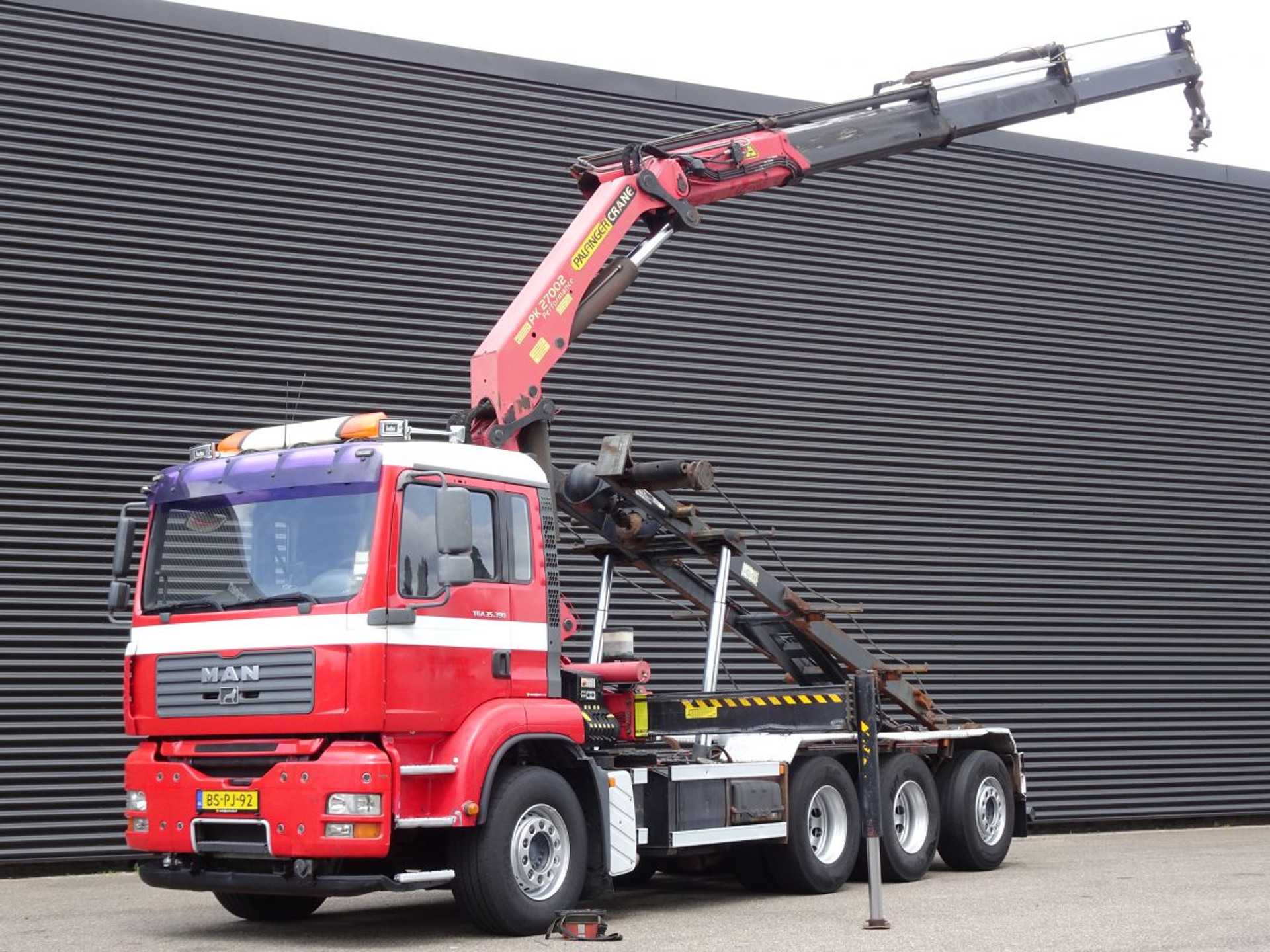 MAN TGA 35.390 / 8x4-4 / PALFINGER 27 t/m / NCH 2025 CONTAINER SYSTEM
