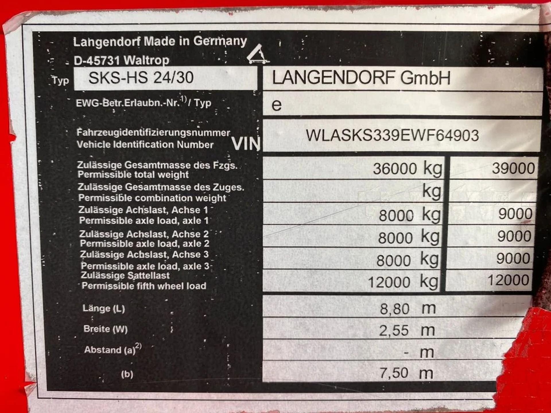 Foto 18 van Langendorf SKS-HS 24/30 KIPPER/TIPPER TRAILER