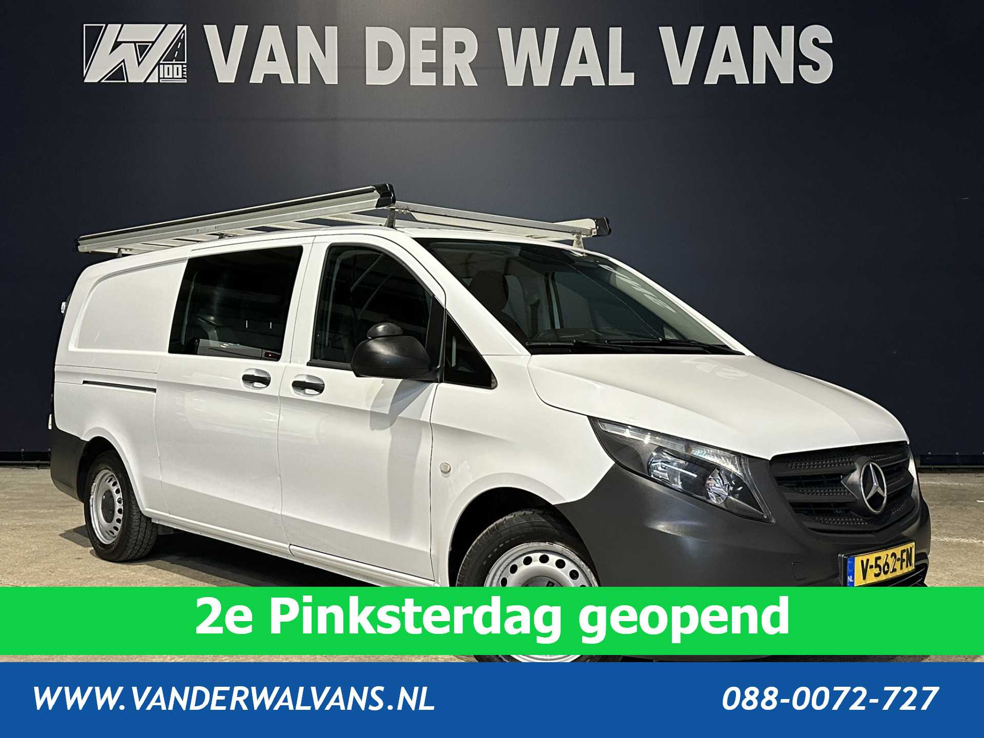 Mercedes-Benz Vito 111 CDI L3H1 Dubbele cabine inrichting Euro6 Airco | 5-zits | Trekhaak | Imperiaal