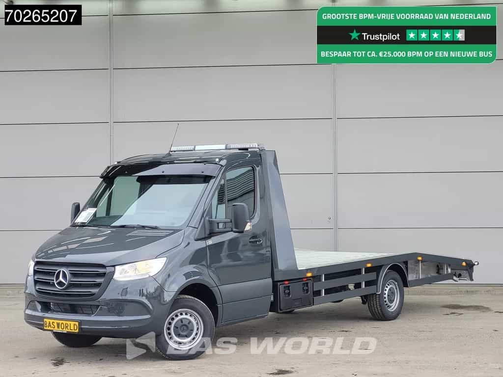 Mercedes Sprinter 317 CDI Automaat Autotransporter Lier Trekhaak MBUX Navi Airco Cruise Cartransporter Oprijwagen Airco Cruise control
