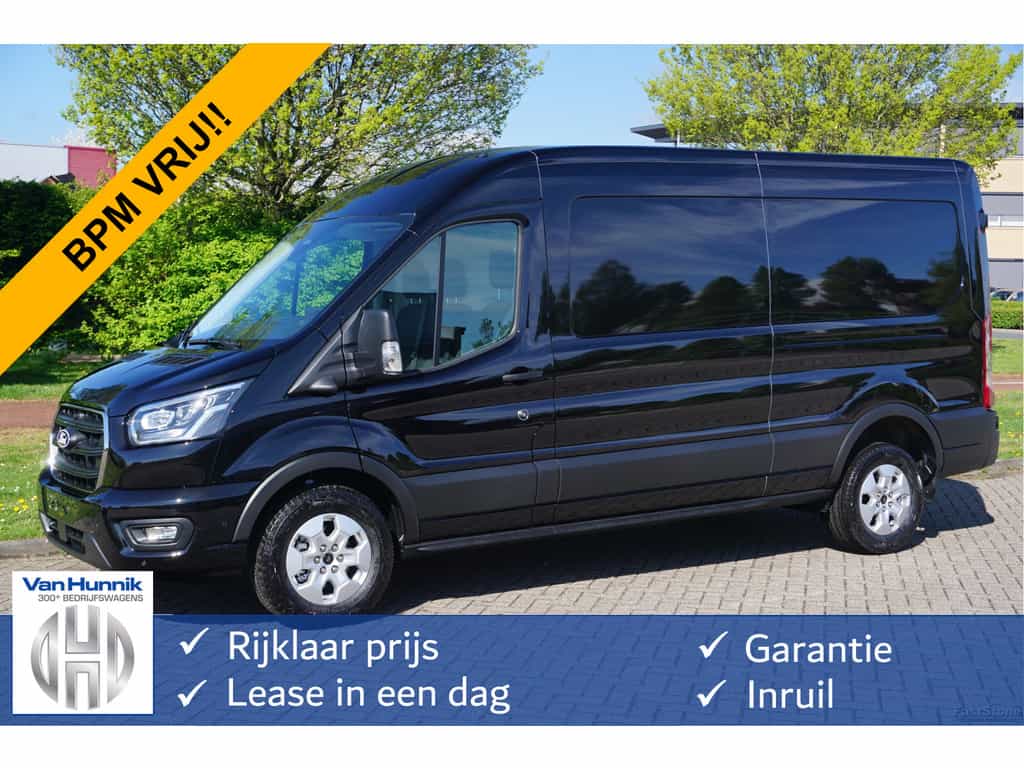 Ford Transit 350L L3H2 Limited AUT-8 165PK BPM VRIJ Navi, Adap. Cruise, 360° Cam, Trekhaak, Xenon!! NR. 246