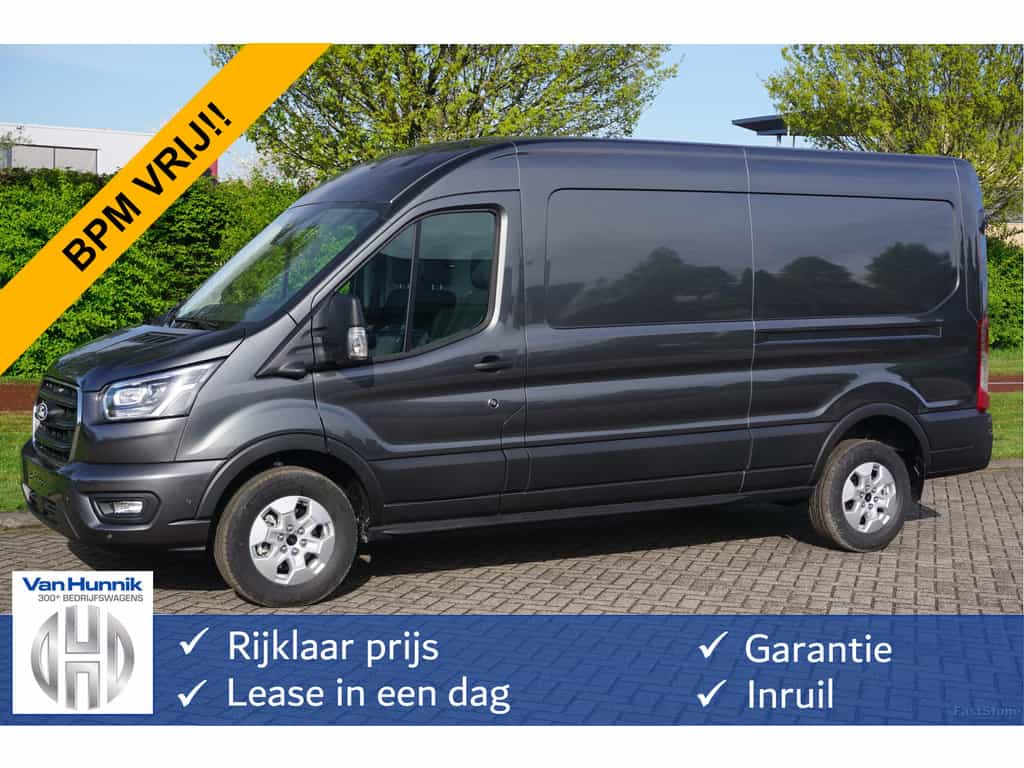 Ford Transit 350L L3H2 Limited AUT-8 165PK BPM VRIJ Navi, Adap. Cruise, 360° Cam, Trekhaak, Xenon!! NR. 330
