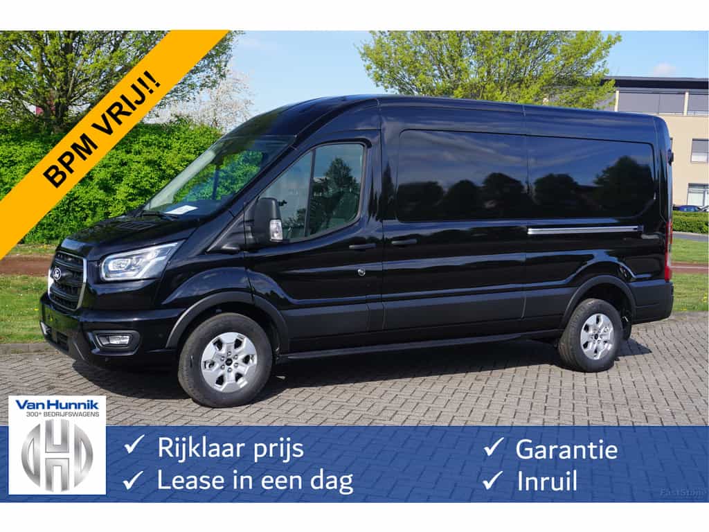 Ford Transit 350L L3H2 Limited AUT-8 165PK BPM VRIJ Navi, Adap. Cruise, 360° Cam, Trekhaak, 2x Schuifdeur!! NR. 203