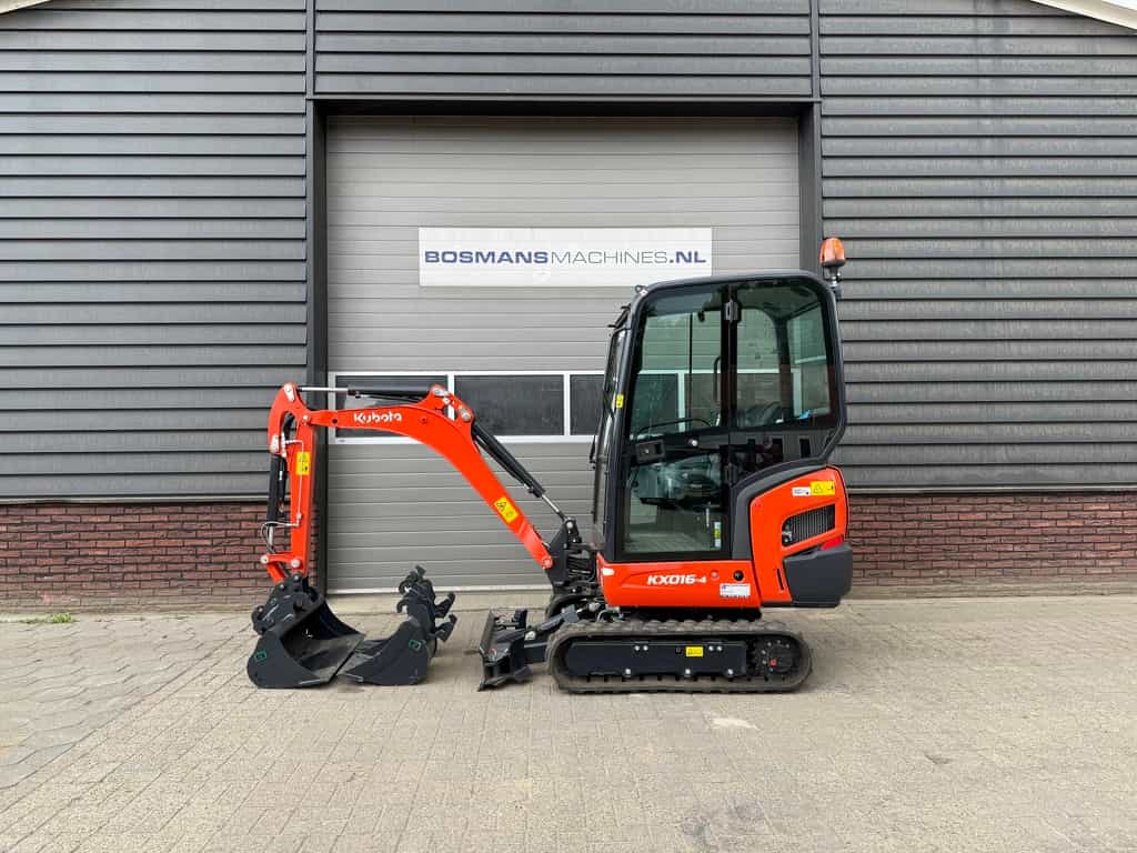 Kubota KX016 minigraver NIEUW €365 LEASE