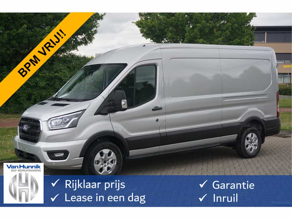 Ford Transit 350L L3H2 Limited AUT-8 165PK BPM VRIJ Navi, Adap. Cruise, 360° Cam, Trekhaak, Xenon!! NR. 297