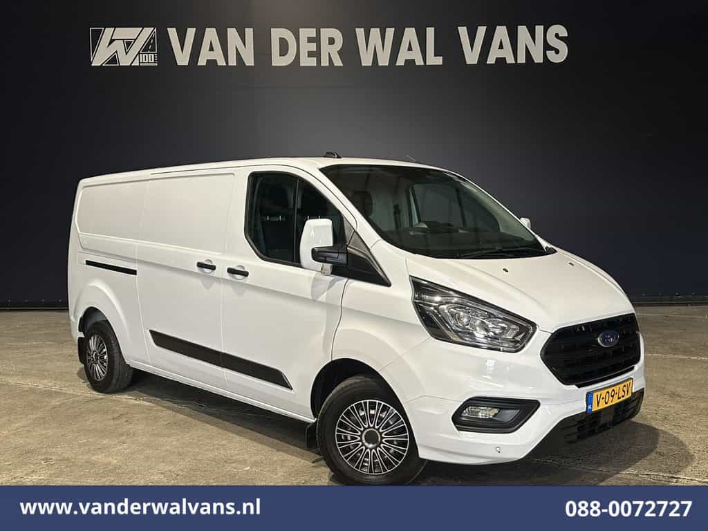 Ford Transit Custom 2.0 TDCI 130pk L2H1 Euro6 ** Airco | LED | Cruisecontrol | Verwarmde voorruit | Parkeersensoren Bijrijdersbank, 2800kg trekvermogen