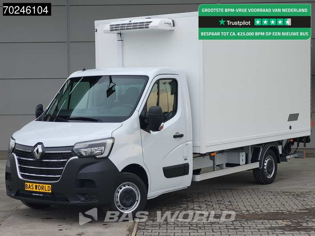Renault Master 165PK Laadklep -15 Vriezer Koelwagen Thermo King V-200 MAX 230V stekker Koeler Vries Kühlwagen Bakwagen Kühlkoffer 17m3 Airco Cruise control
