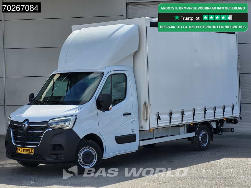 Renault Master 165PK Schuifzeilen Laadklep Bakwagen  Zeilenwagen Klima Tempomat Koffer Meubellbak 21m3 Airco Cruise control