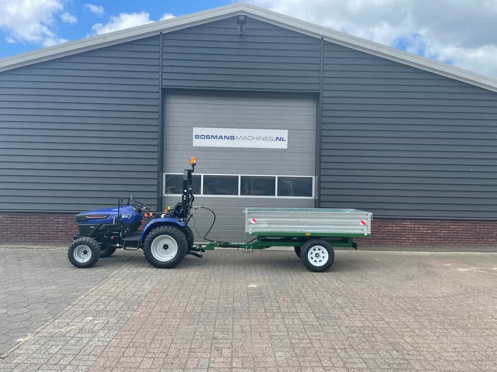 Kraffter Kipper 2.5t 1-asser voor minitractor (solis kubota iseki farmtrac knegt)