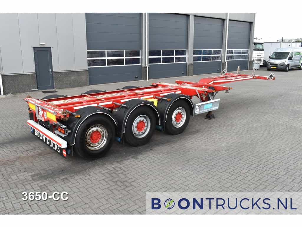 D-Tec FLEXITRAILER | 2x20-30-40-45ft HC * 2x LIFT AXLE * 2x EXTENDABLE * MOT 11-2025