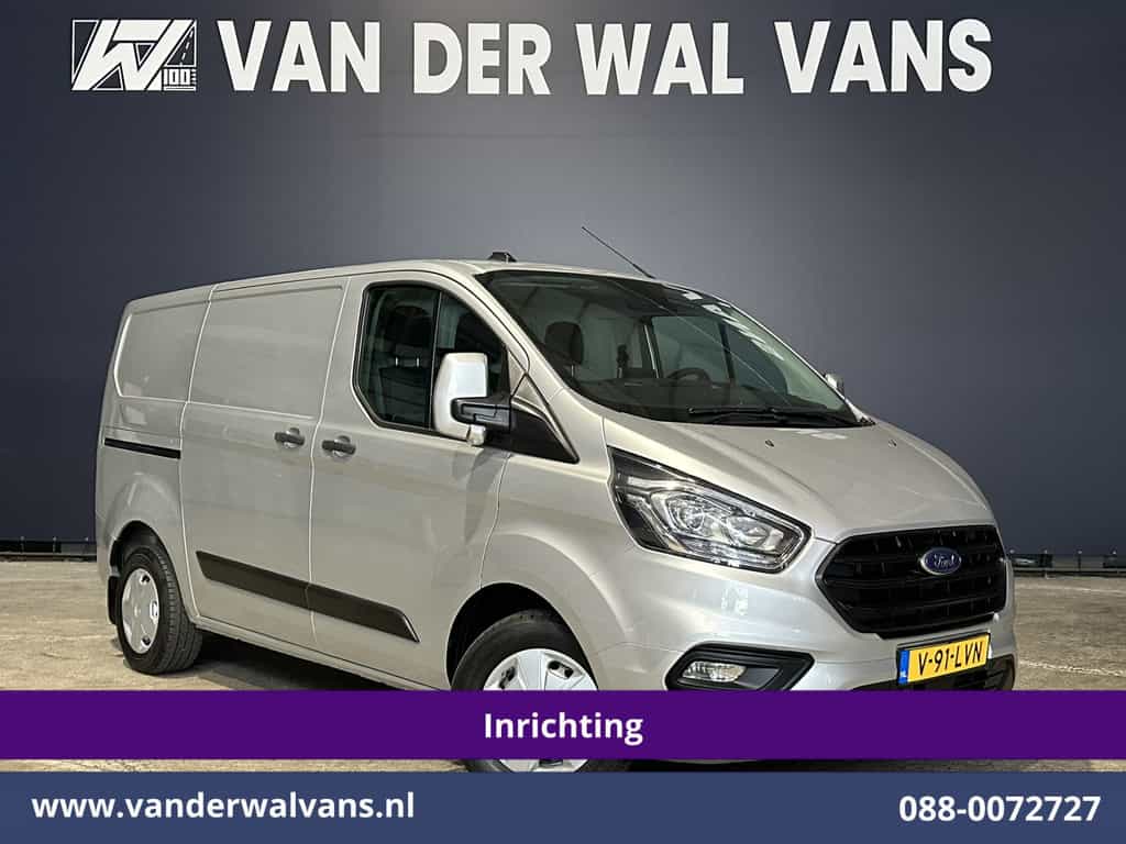 Ford Transit Custom 2.0 TDCI 131pk L1H1 Inrichting Euro6 Airco | Camera | Navigatie | LED | Apple Carplay Cruisecontrol, Stoelverwarming, Verwarmde voorruit, Parkeersensoren, Bijrijdersbank, 2500kg trekvermogen