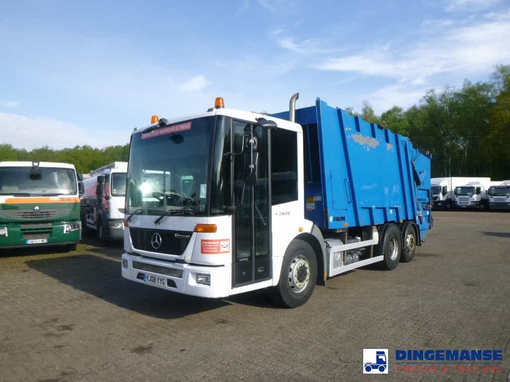 Mercedes Econic 2629 6x2 RHD Faun refuse truck